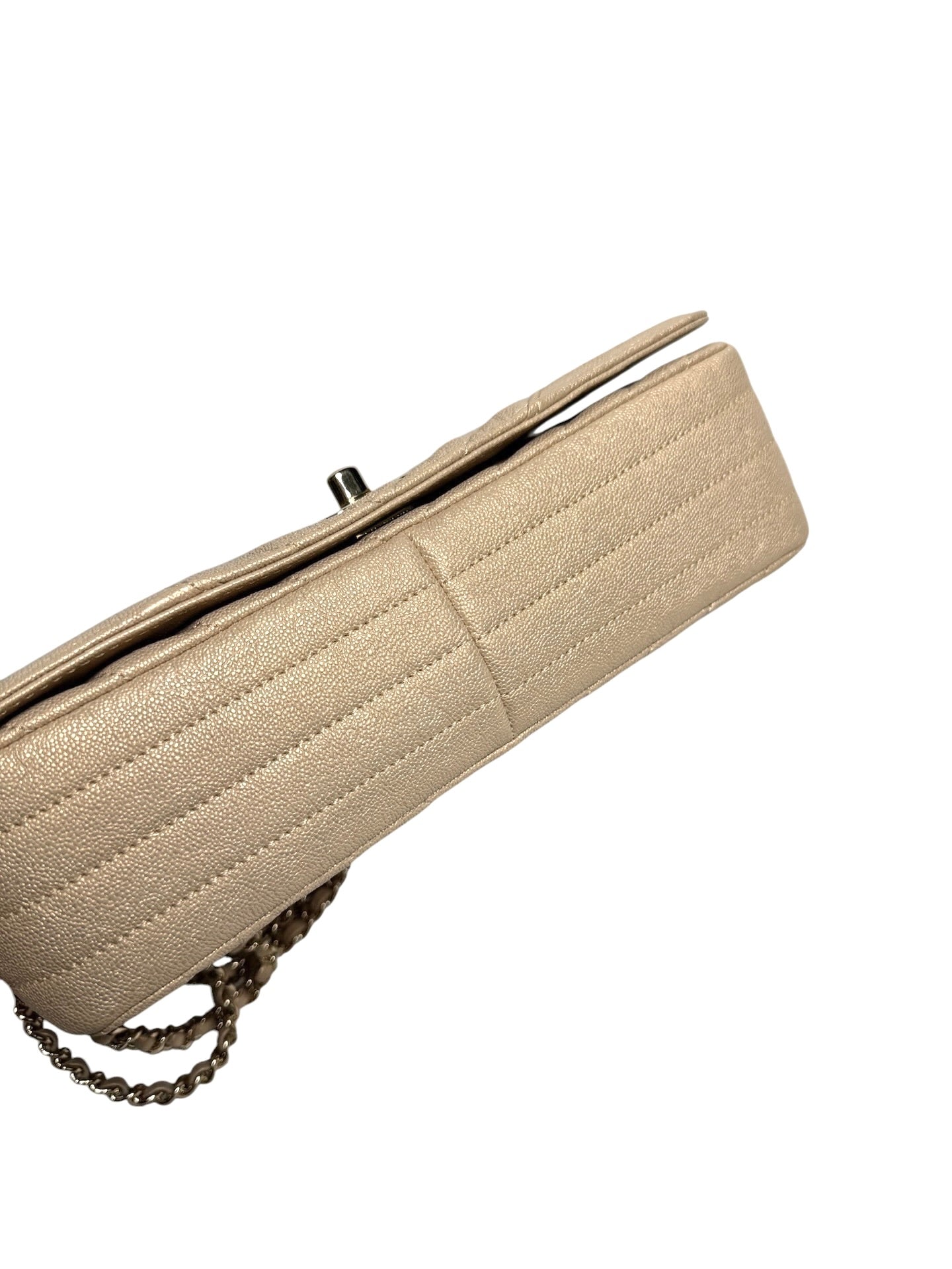 Chanel Metallic Chevron Medium Flap