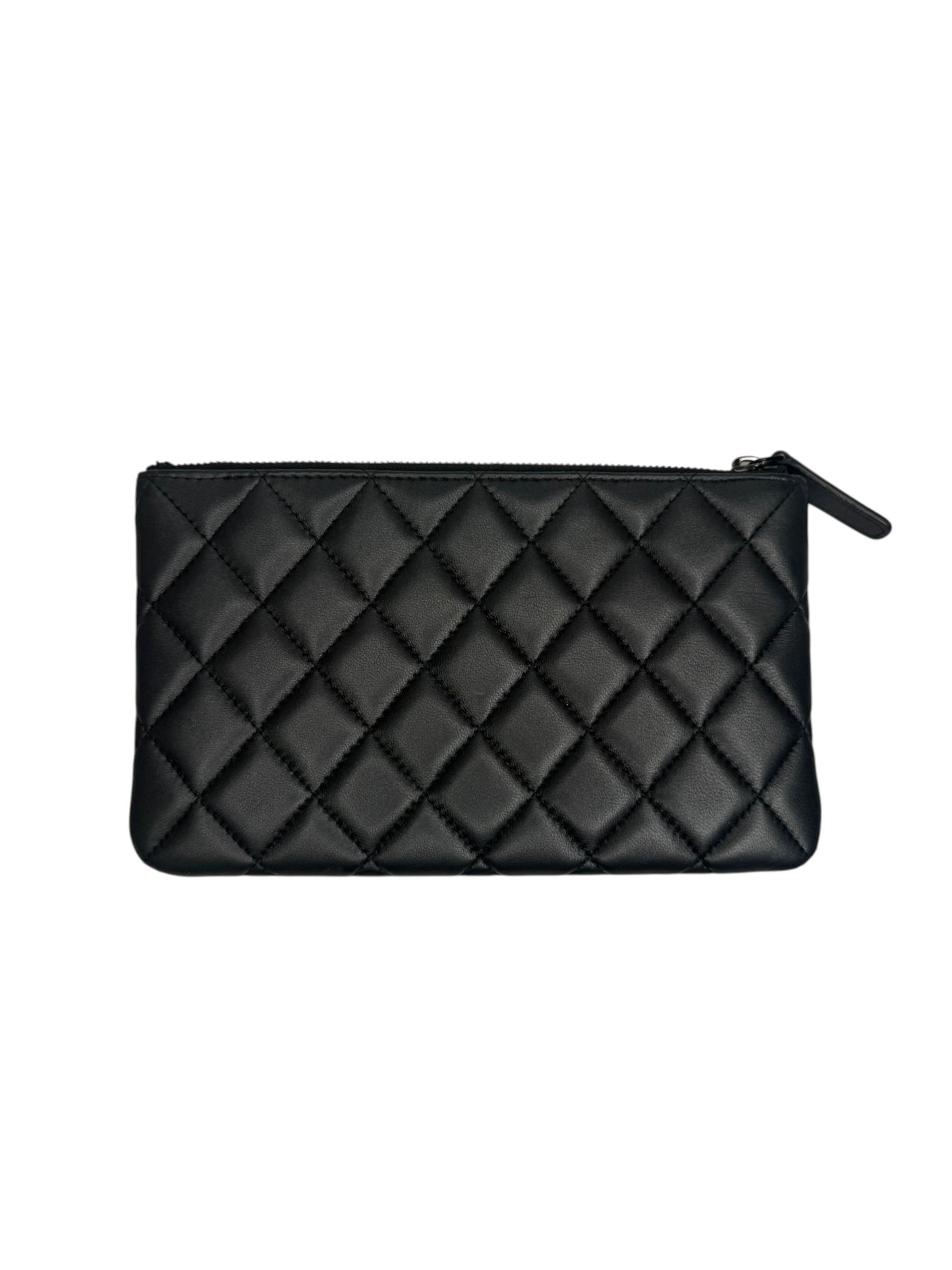 Chanel So Black Small Quilted O Case T8677