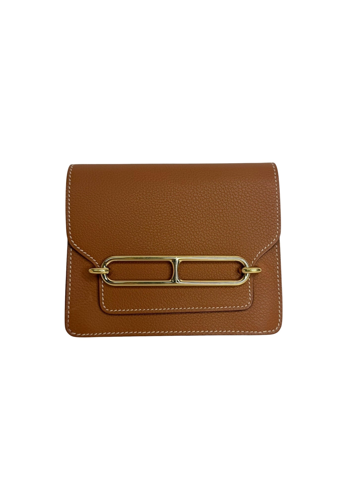 Hermes Gold Roulis Slim Wallet T8743