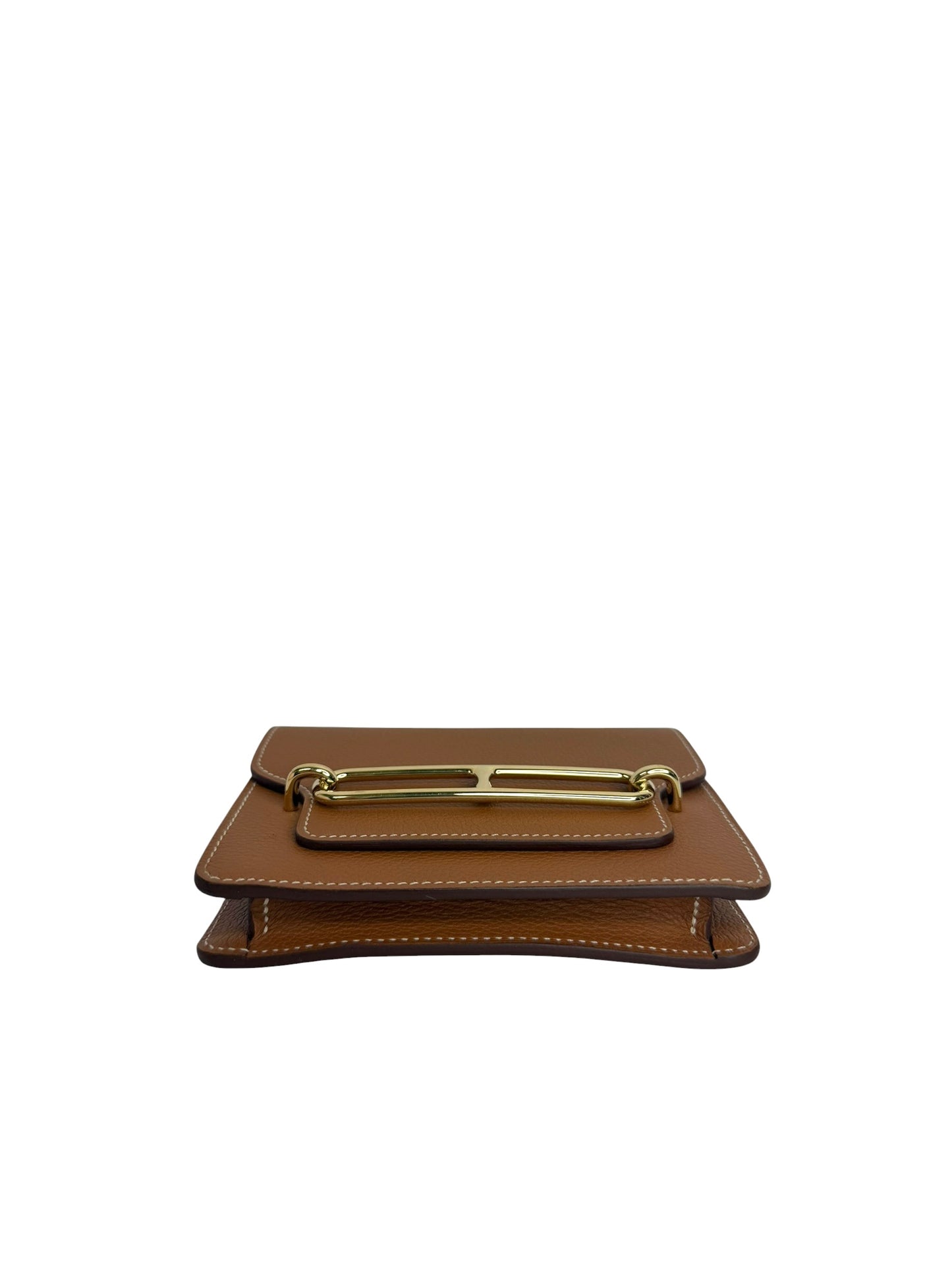 Hermes Gold Roulis Slim Wallet T8743