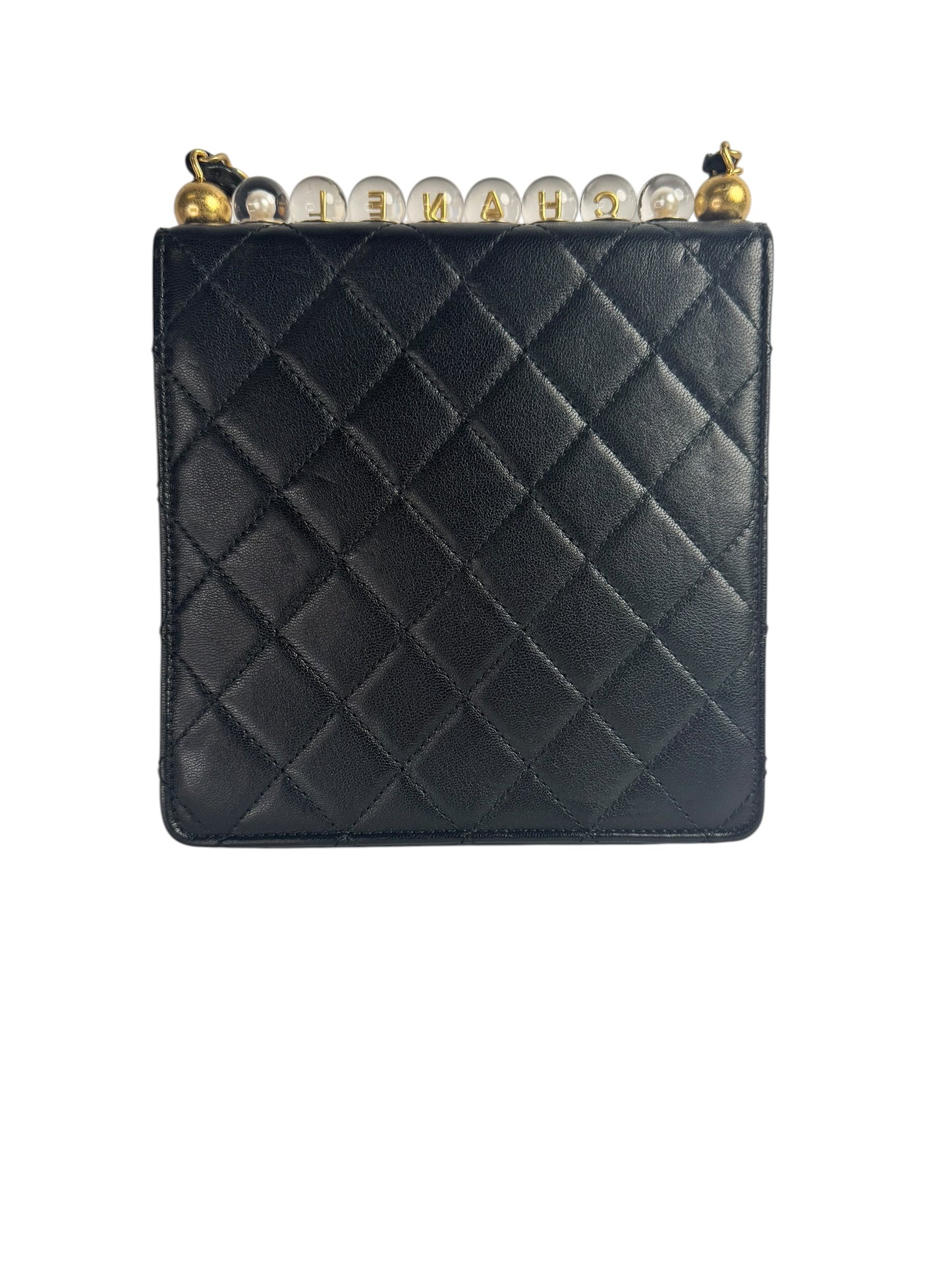 Chanel Black Pearl Top Crossbody GHW T6690