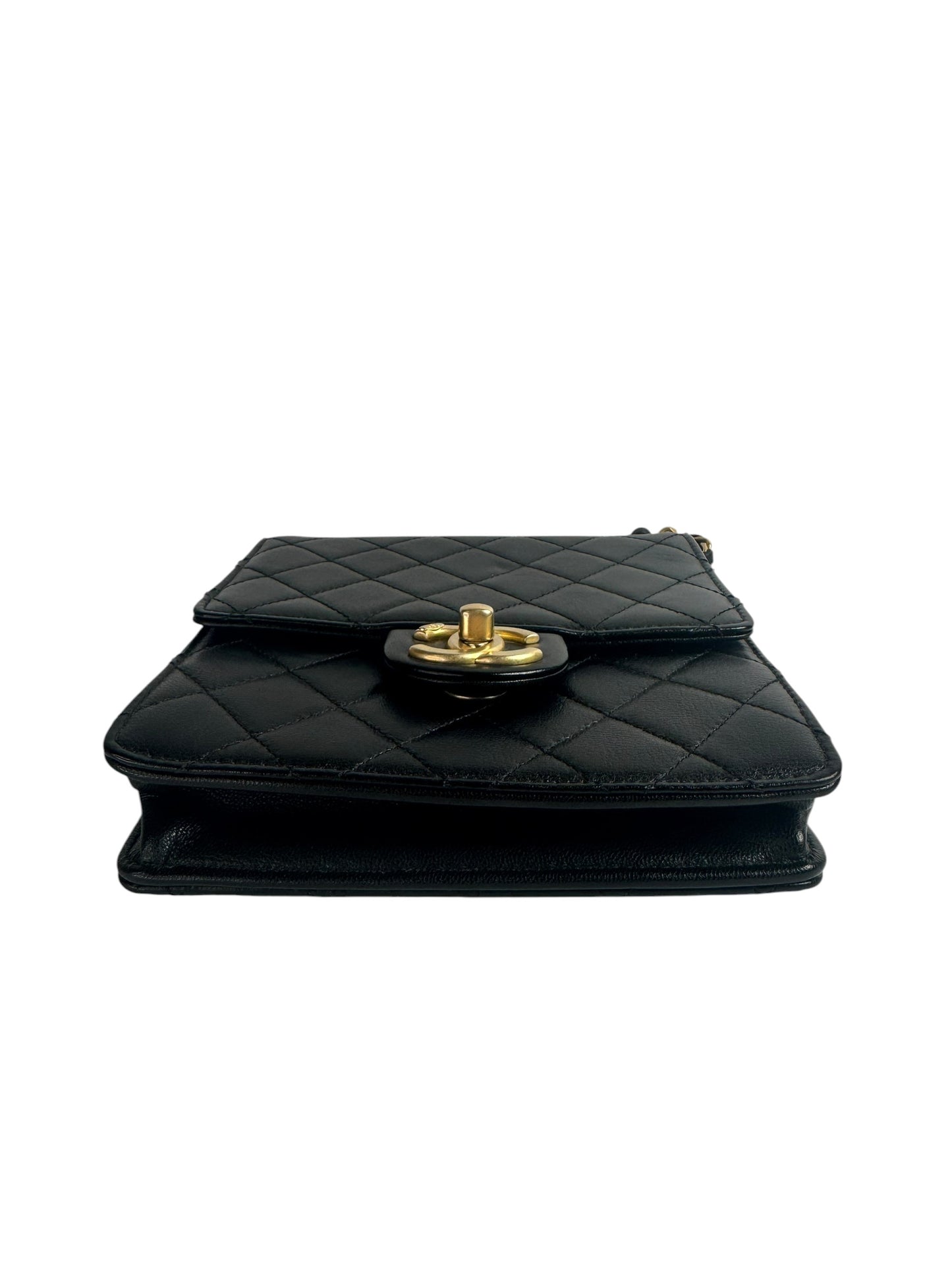 Chanel Black Pearl Top Crossbody GHW T6690