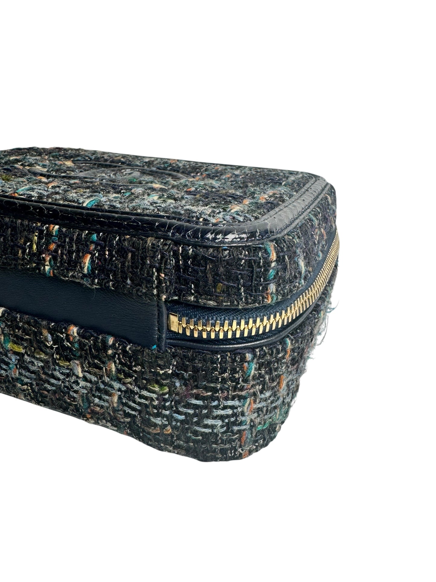 Chanel Tweed Python Filigree T7395