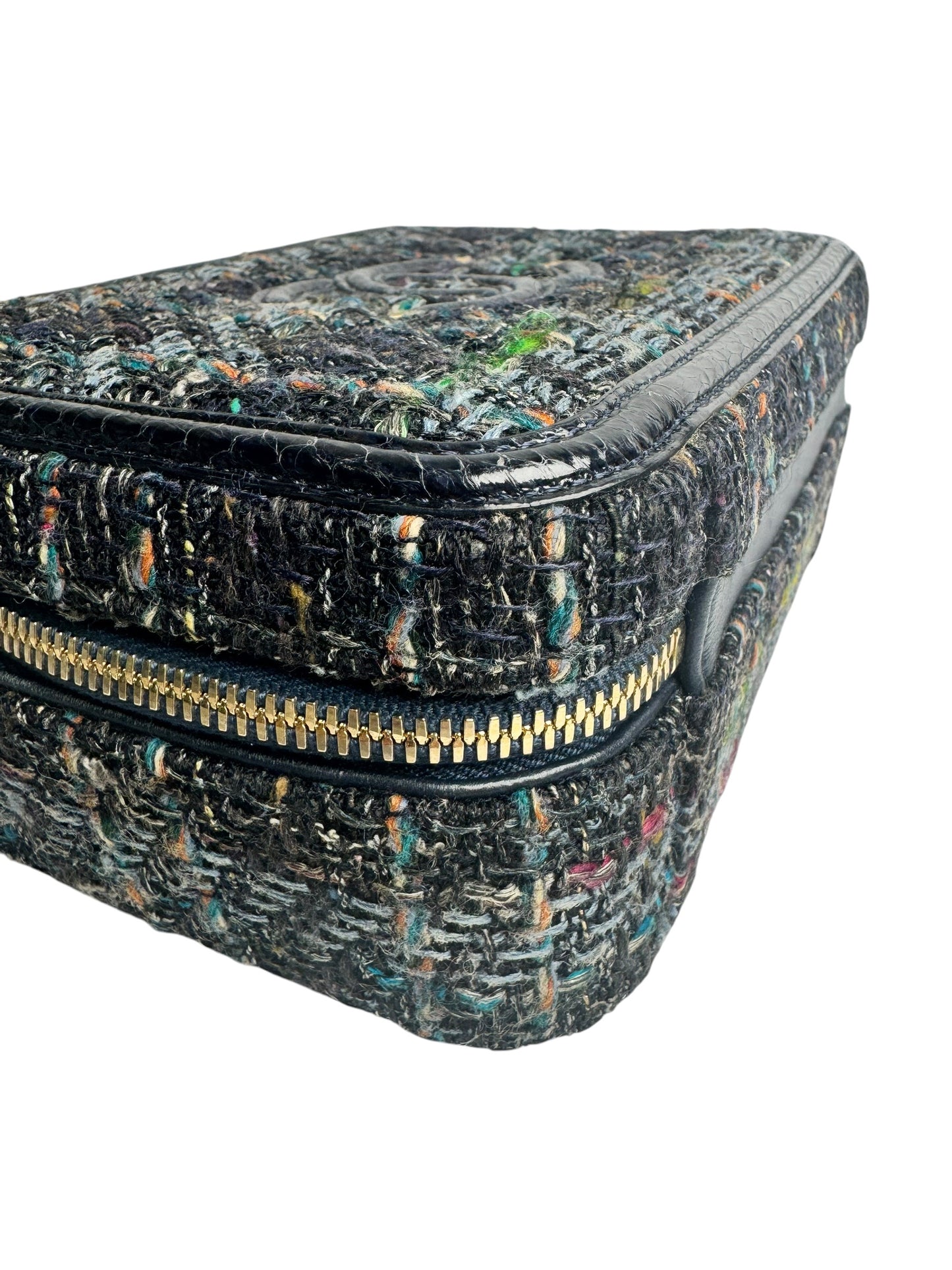 Chanel Tweed Python Filigree T7395