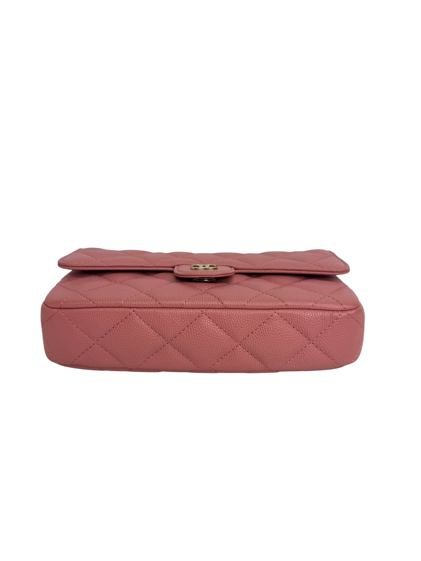 Chanel Pink Caviar Flap WOC T8757