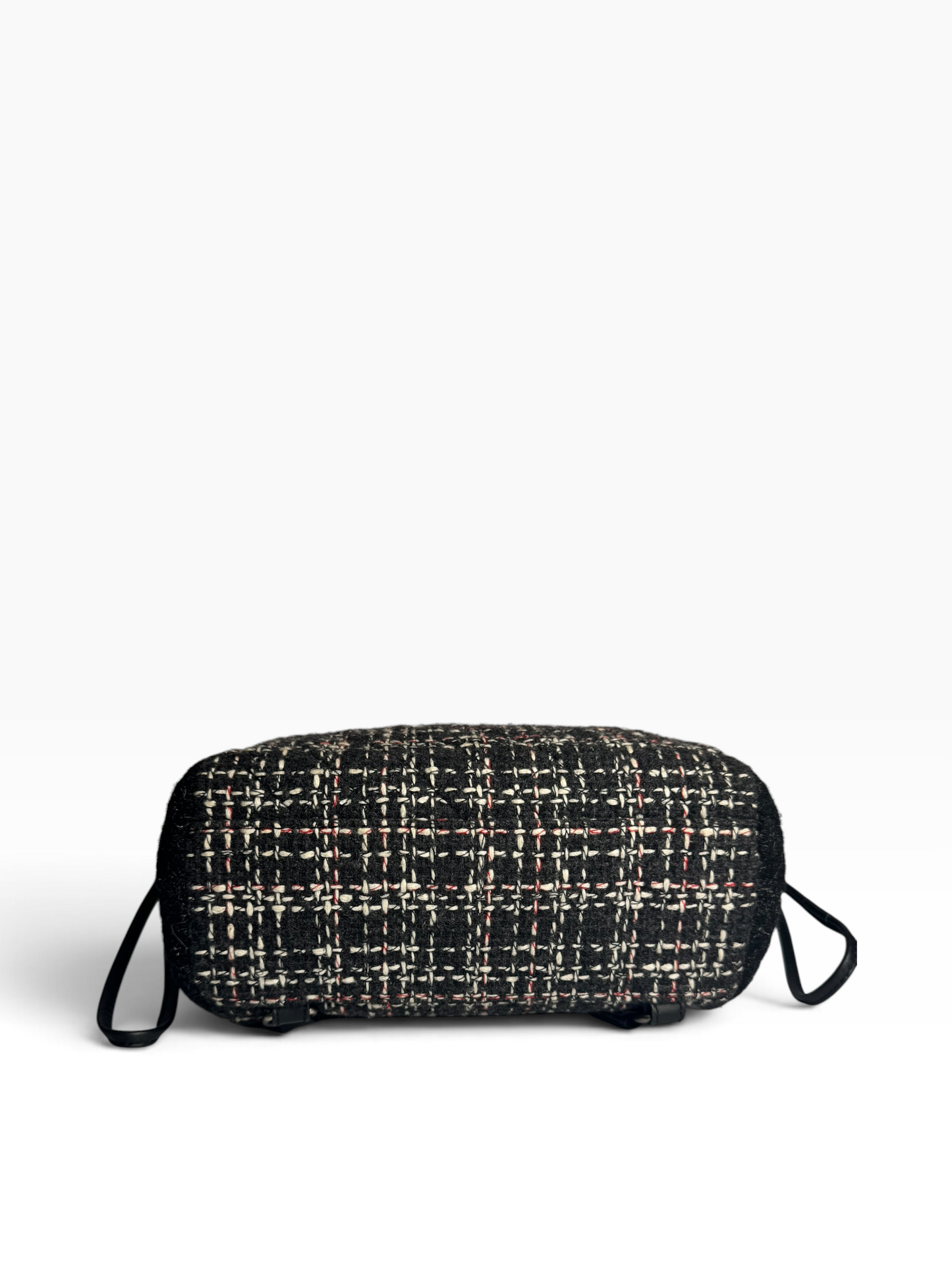 Chanel Black Tweed Backpack T7071