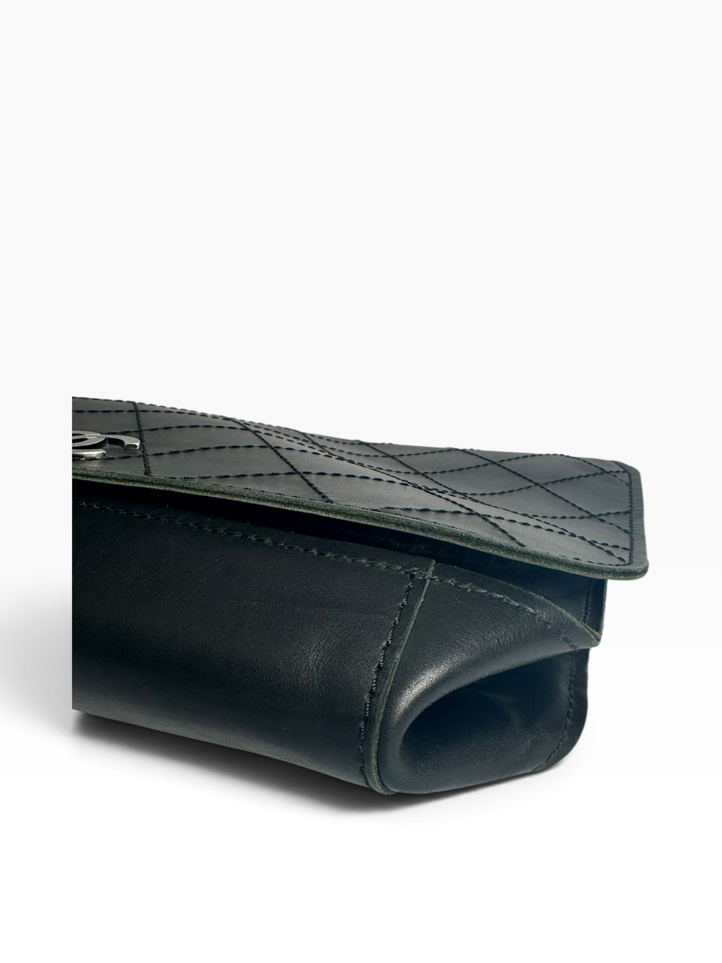Chanel Mesh Jumbo Black RHW T1001