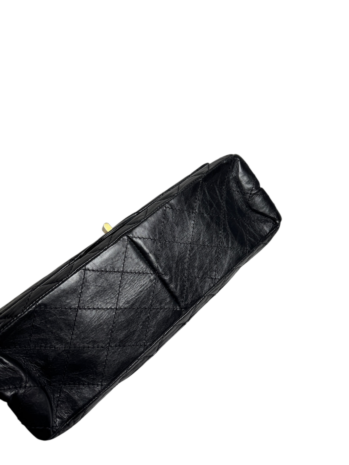 Chanel Black Reissue Jumbo Double Flap GHW T9118