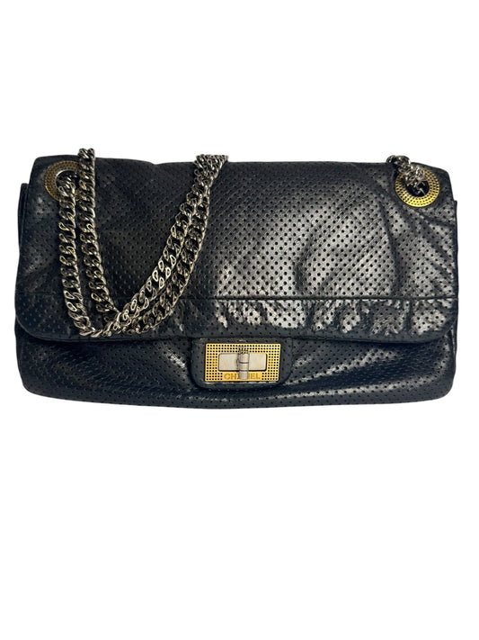 Chanel Gun Metal Perforated Reissue T9080