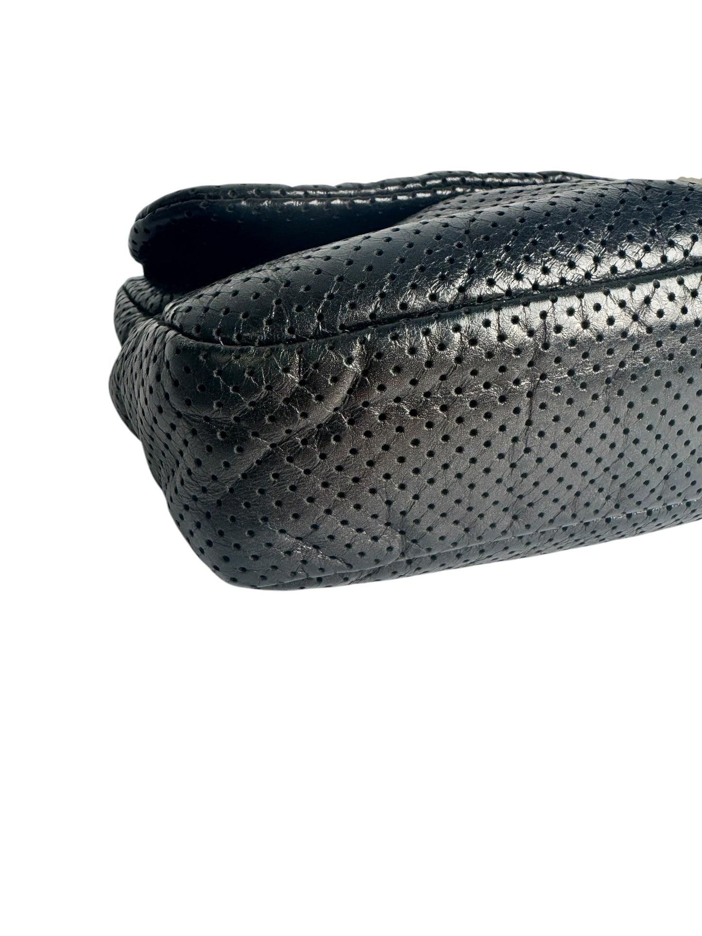 Chanel Gun Metal Perforated Reissue T9080