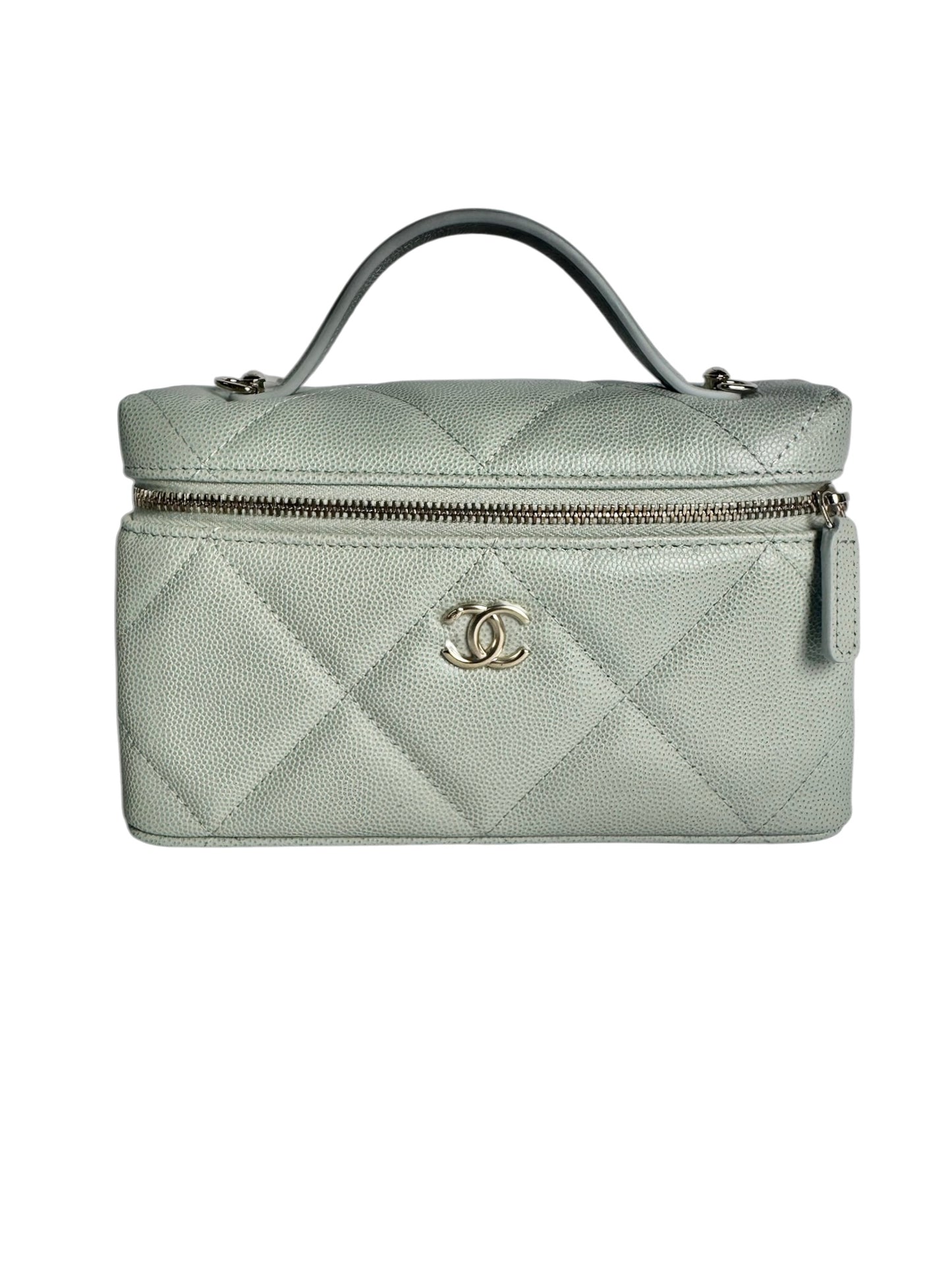 Chanel Mint Caviar Slim Vanity 2026 T8239