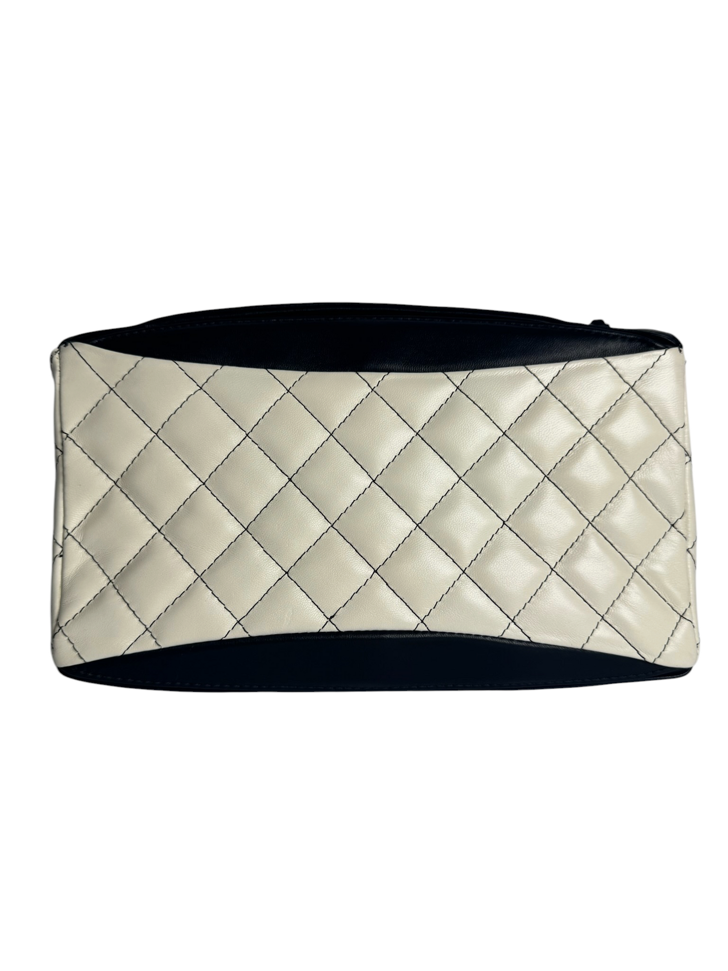 Chanel White And Black Flap SHW T6953