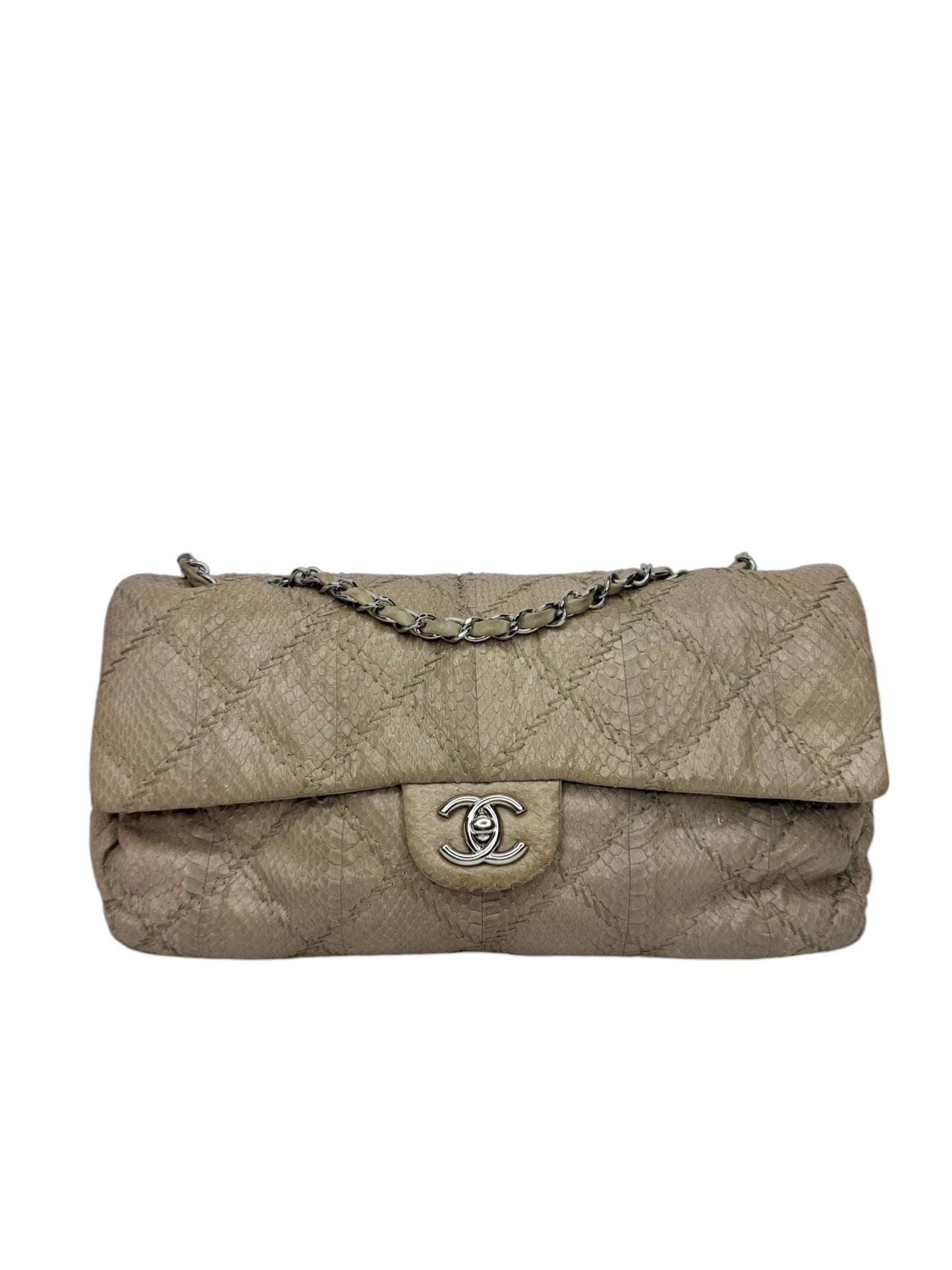 Chanel Brown Python Ultimate Stitch Flap T1133