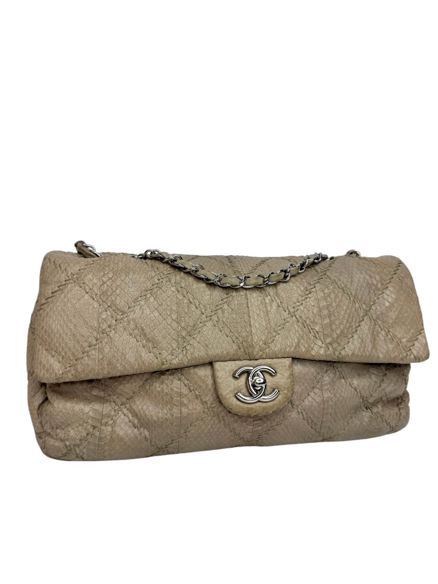 Chanel Brown Python Ultimate Stitch Flap T1133