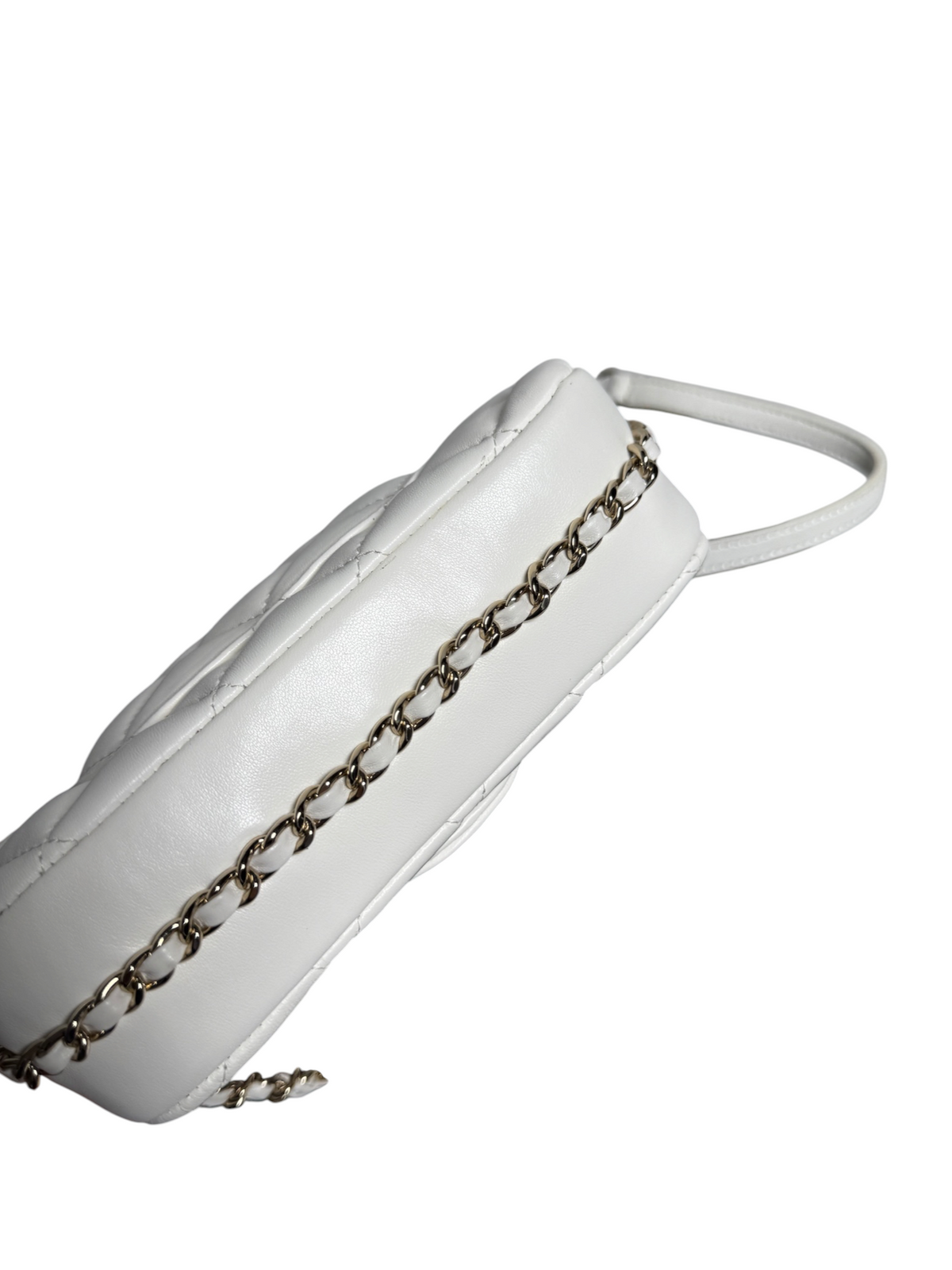 Chanel Mini White My Precious Pearls Flap Bag T9122