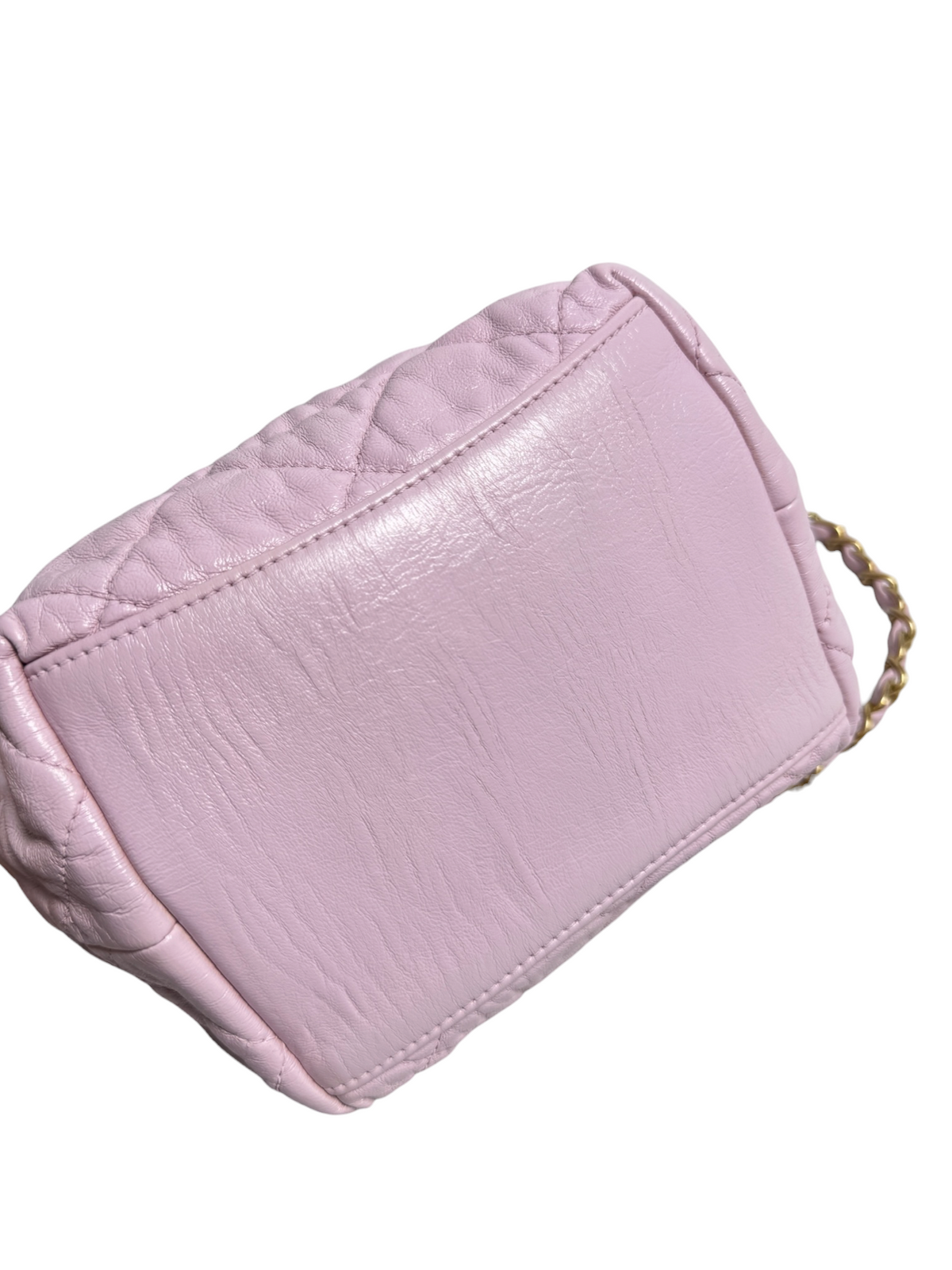 Chanel Crumpled Lambskin Pink Small Hobo T9128