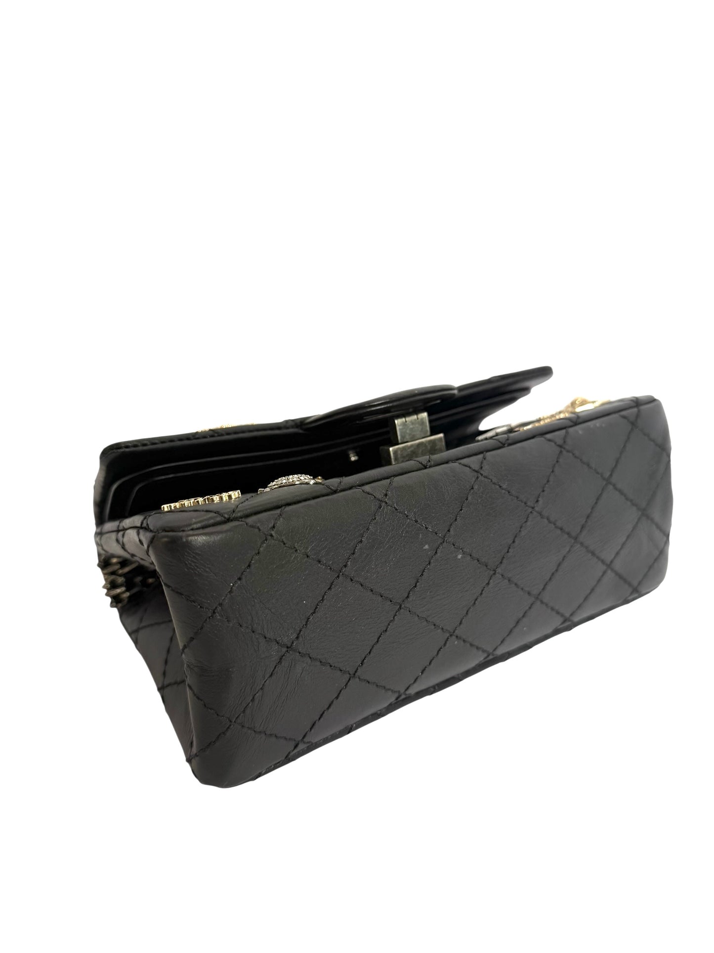 Chanel reissue double flap lucky charm 224 mini flap