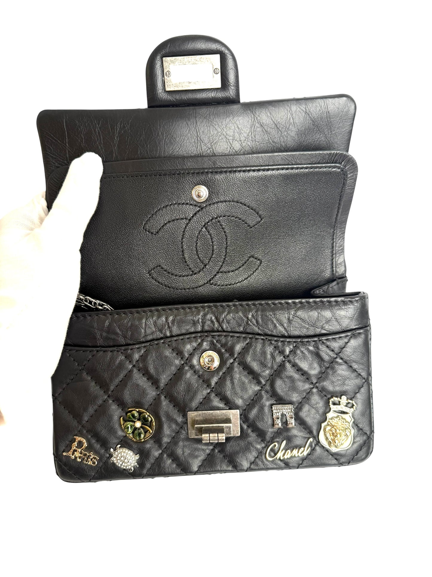 Chanel reissue double flap lucky charm 224 mini flap