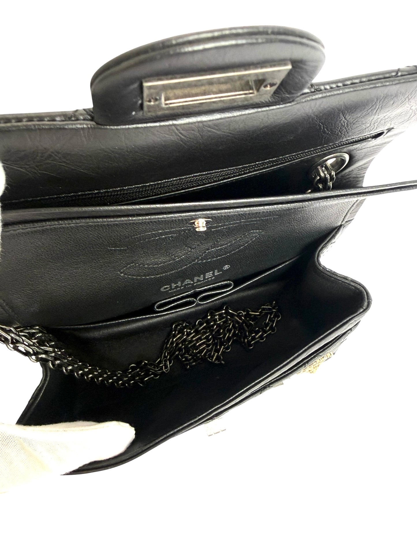 Chanel reissue double flap lucky charm 224 mini flap