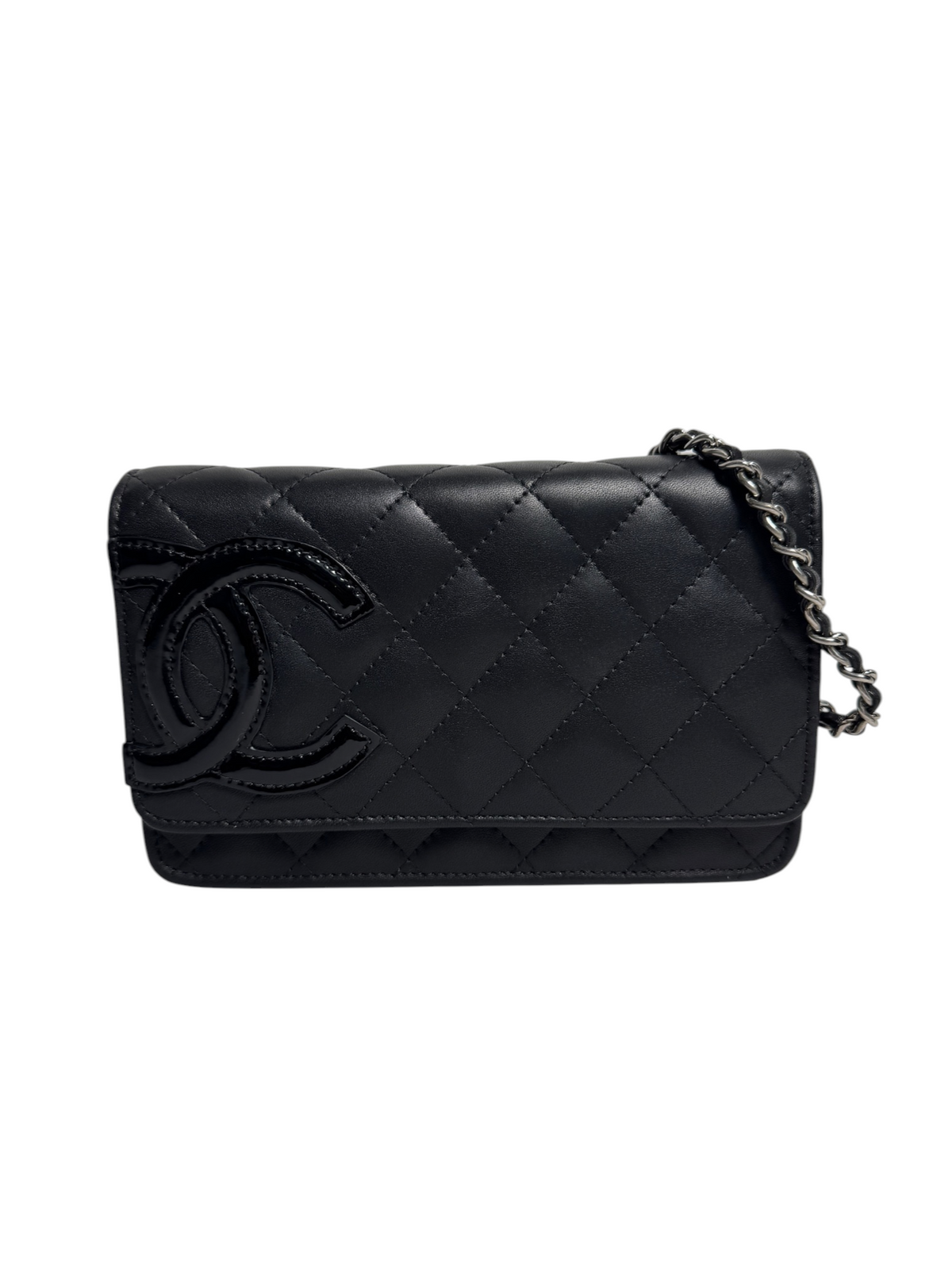 Chanel Cambon Black Wallet On Chain T9129