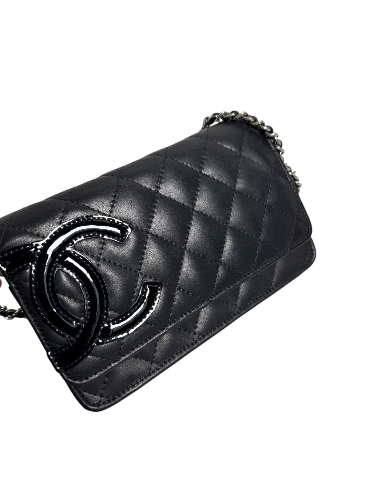 Chanel Cambon Black Wallet On Chain T9129