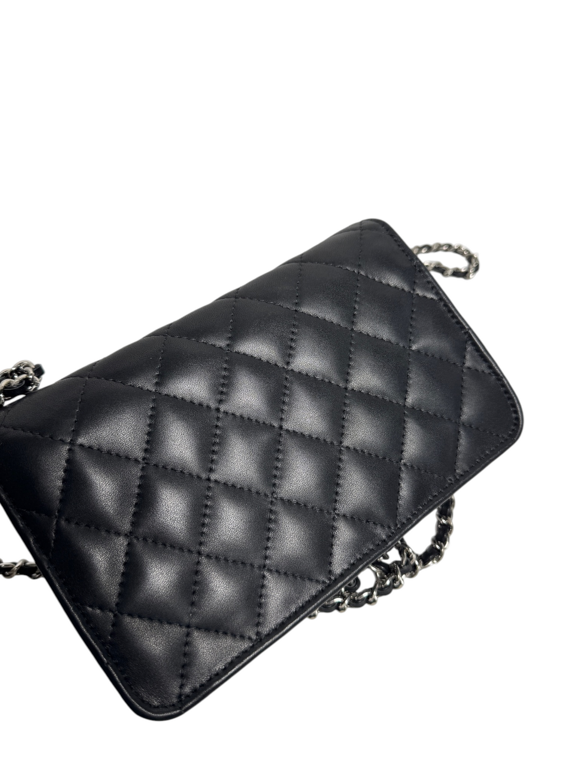 Chanel Cambon Black Wallet On Chain T9129
