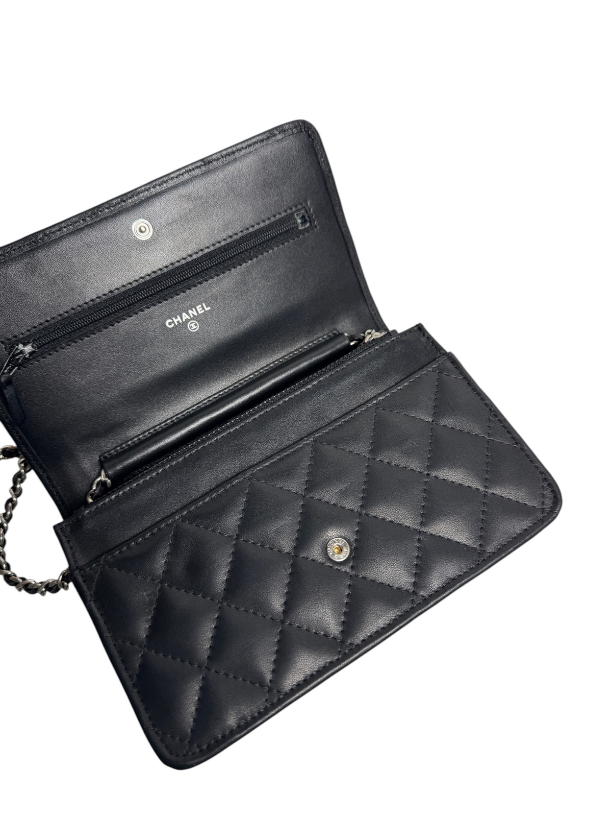 Chanel Cambon Black Wallet On Chain T9129
