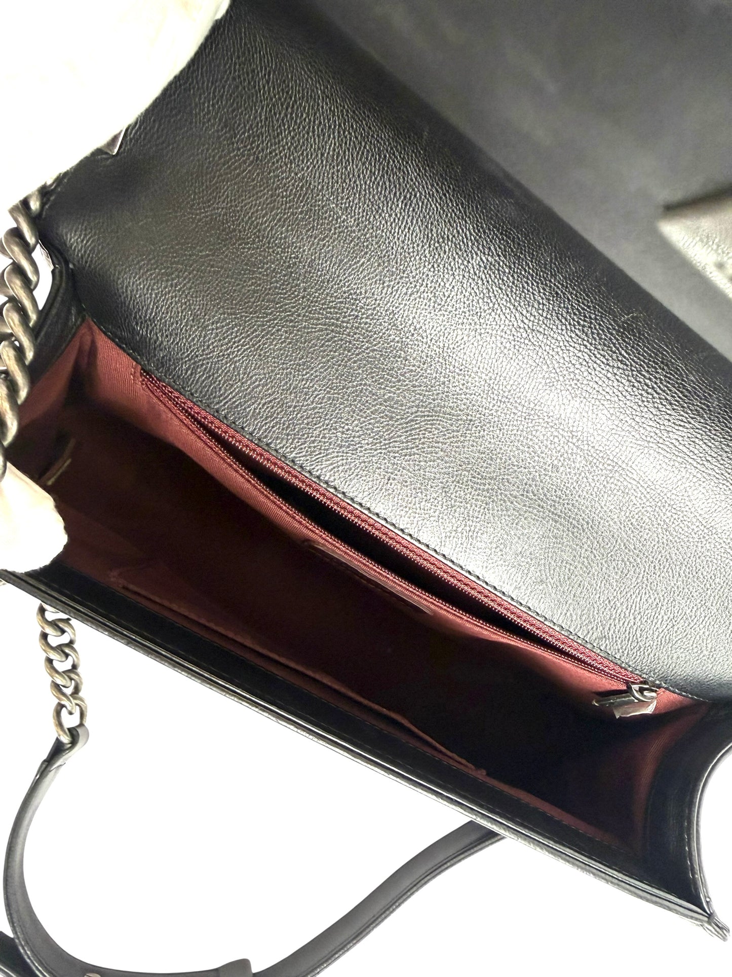 Chanel Le Boy black calf Large smooth calf Ruthenium hardware