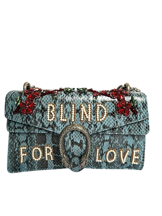 Gucci python blue jewel Dionysus small embellishment