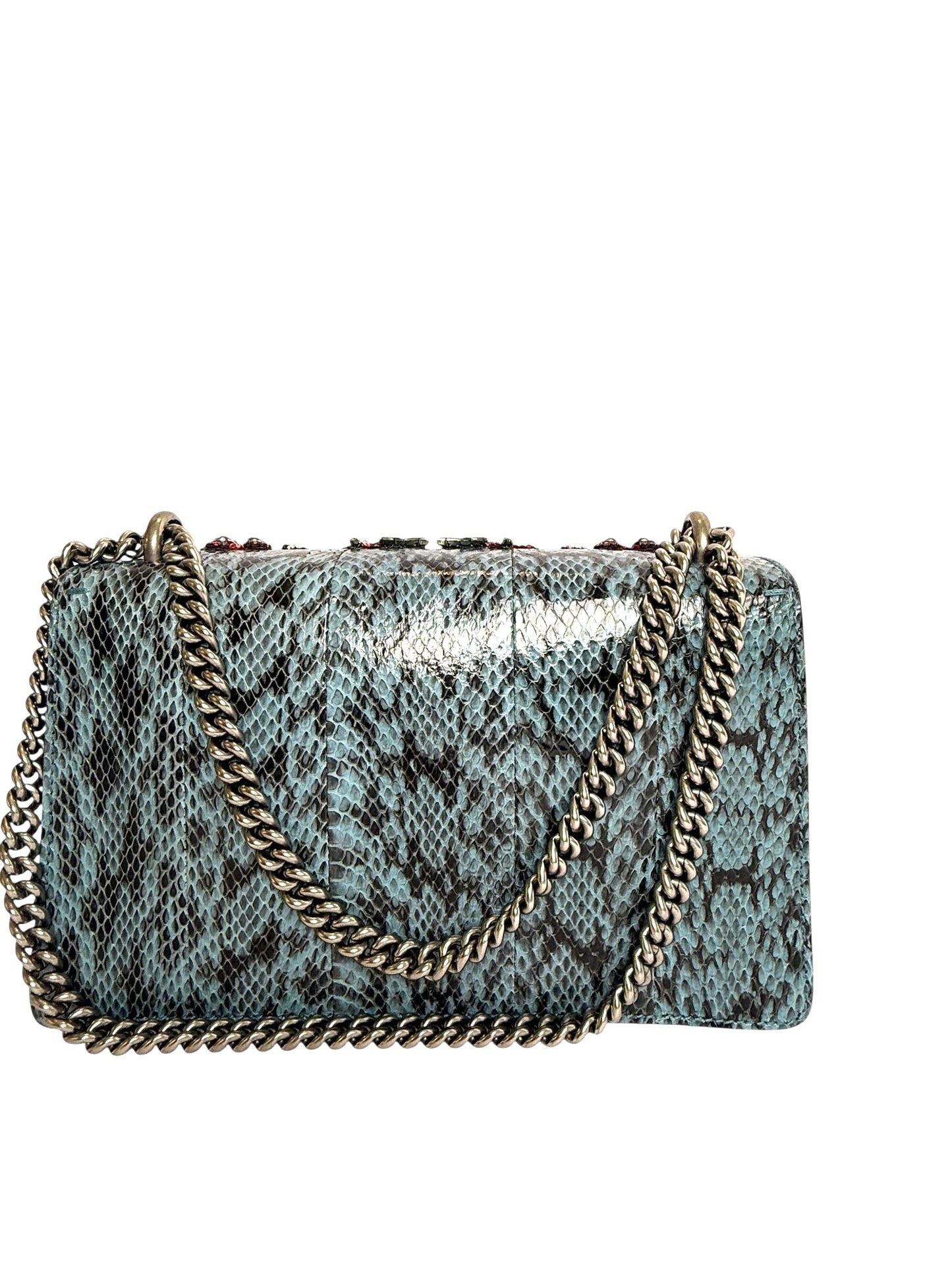 Gucci python blue jewel Dionysus small embellishment