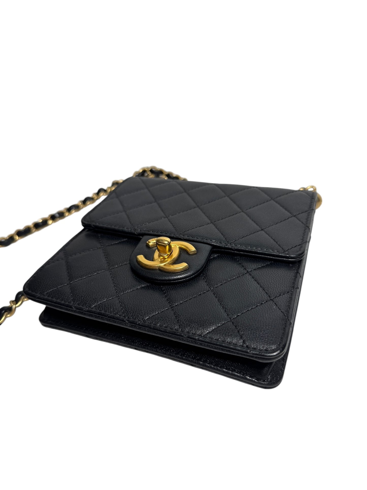 Chanel Quilted Small Pearl Top Flap