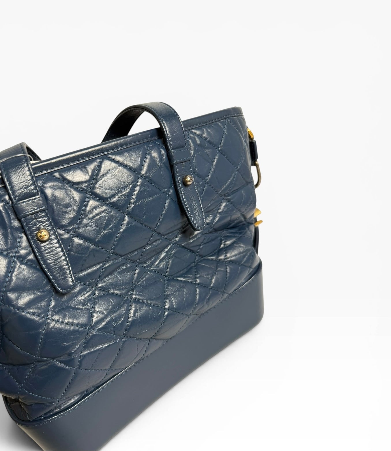 Chanel Navy Gabrielle Quilted Hobo Bag
