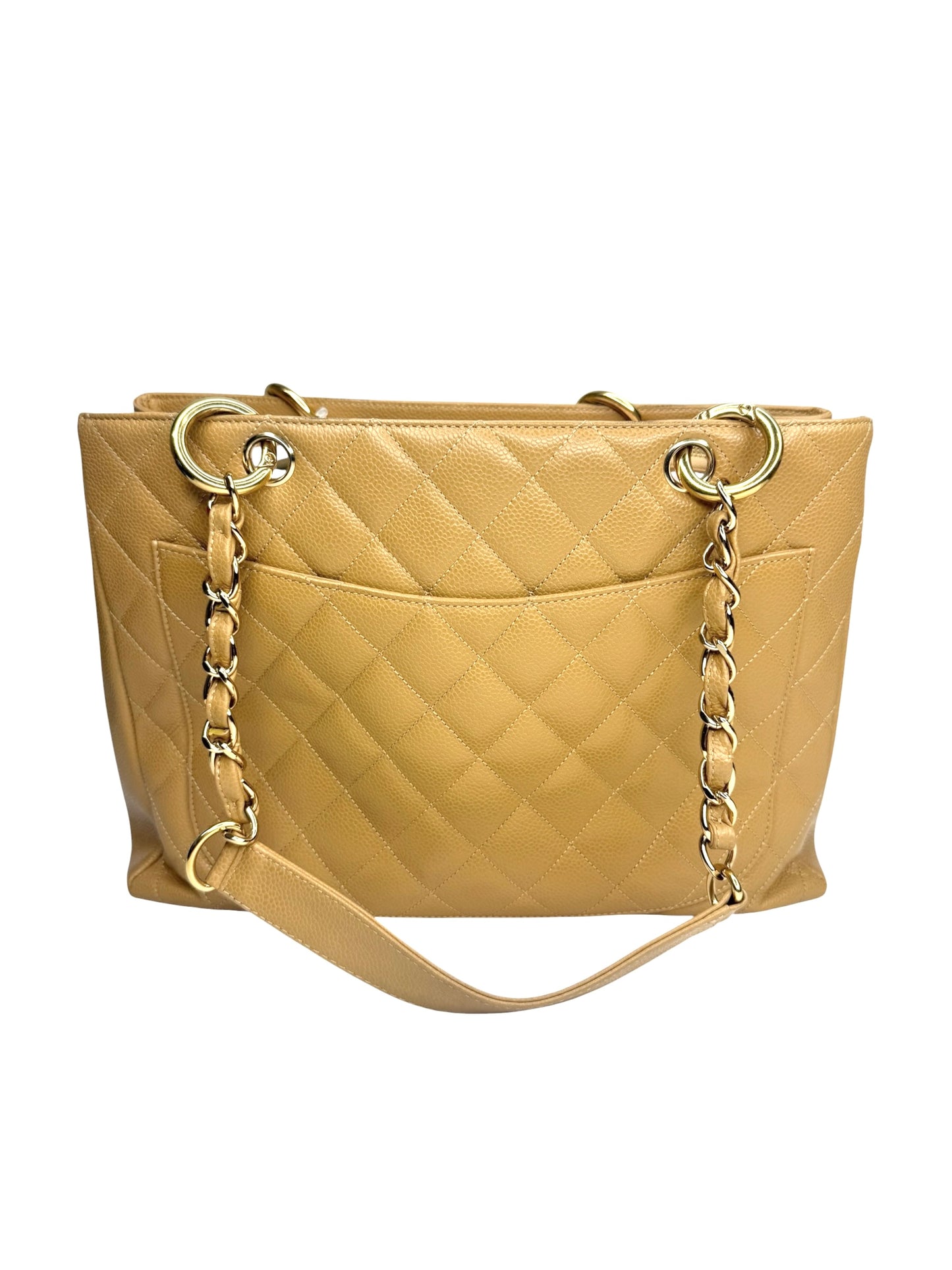 Chanel Beige Caviar Grand Shopping Tote GHW T8792