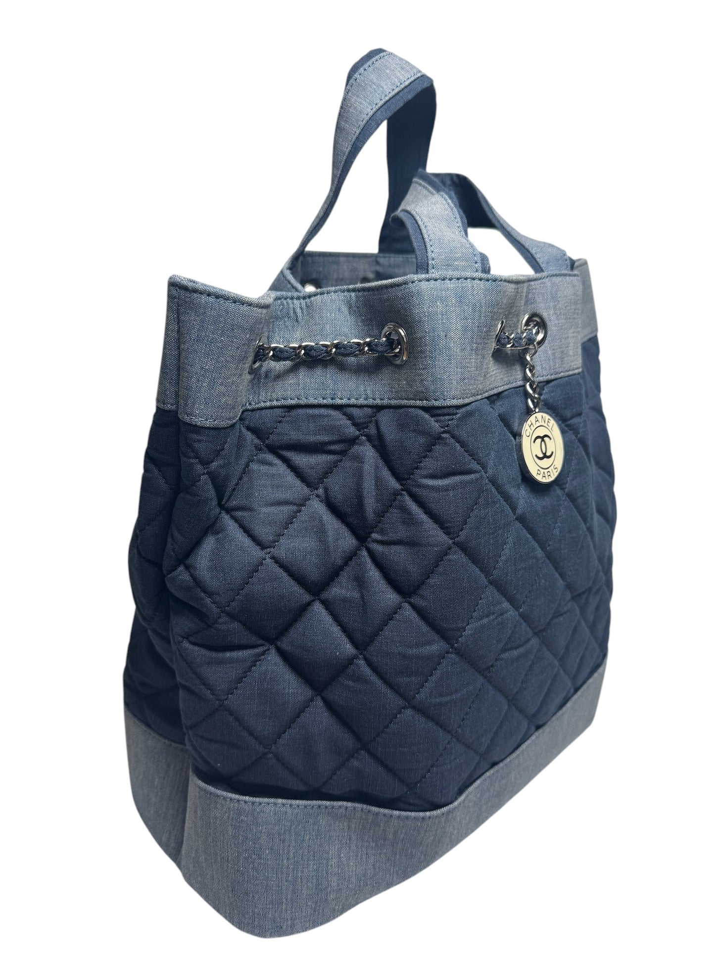 Chanel Quilted Denim Backpack