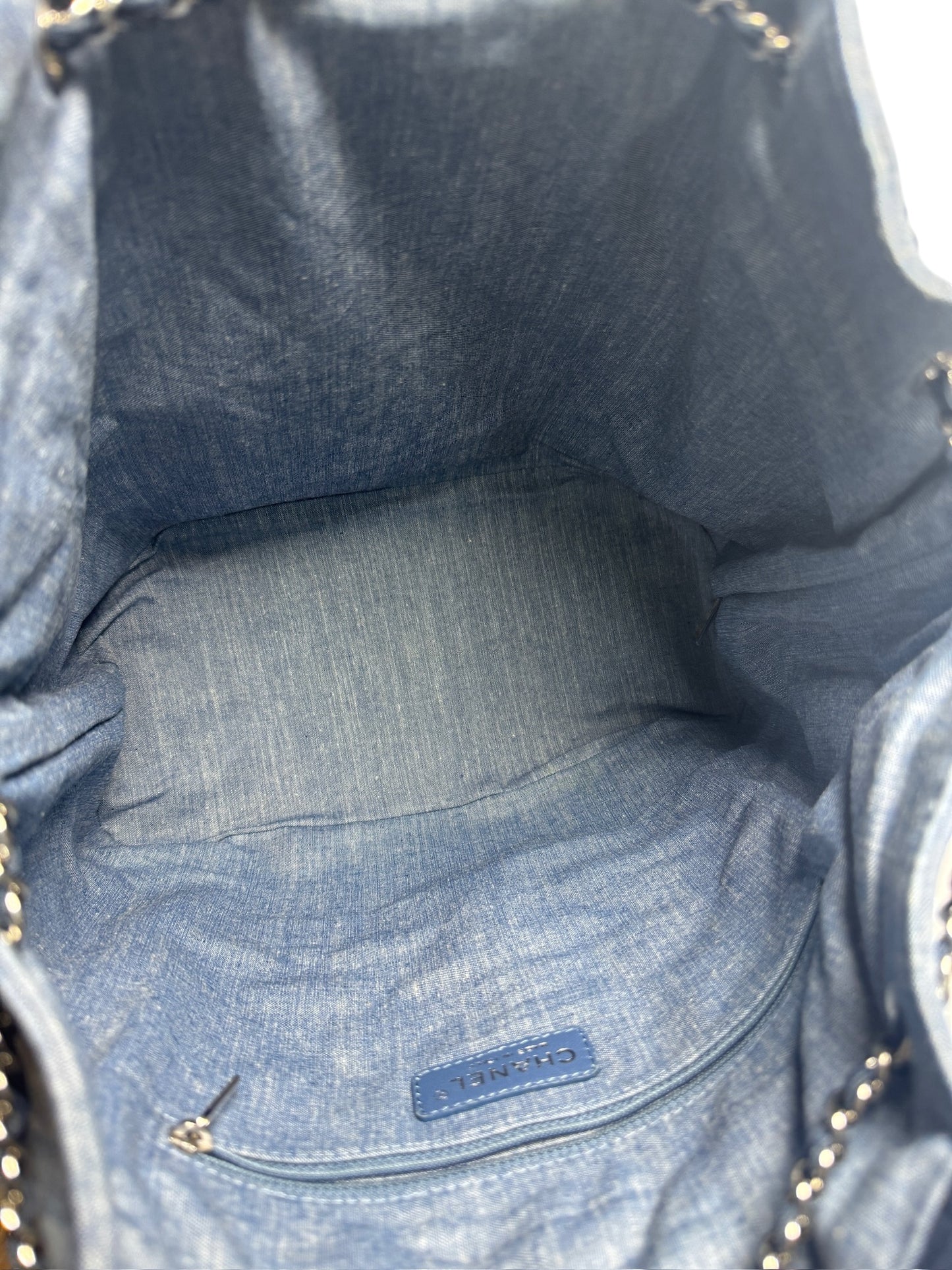 Chanel Quilted Denim Backpack