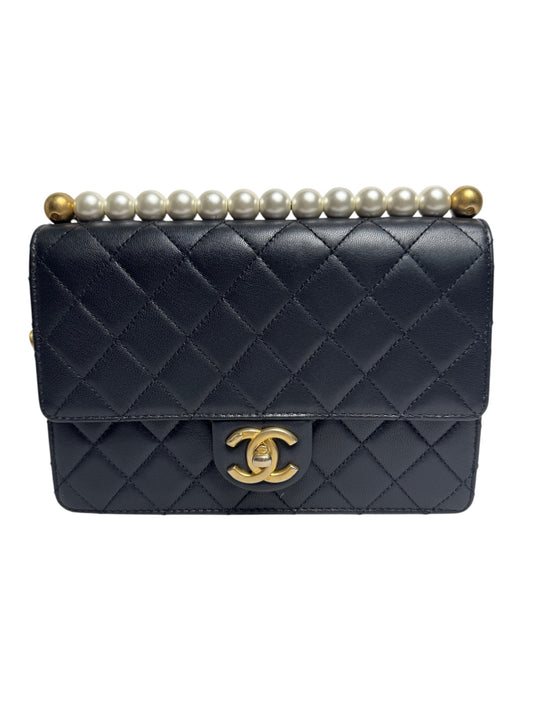 Chanel Quilted Pearl Top Flap