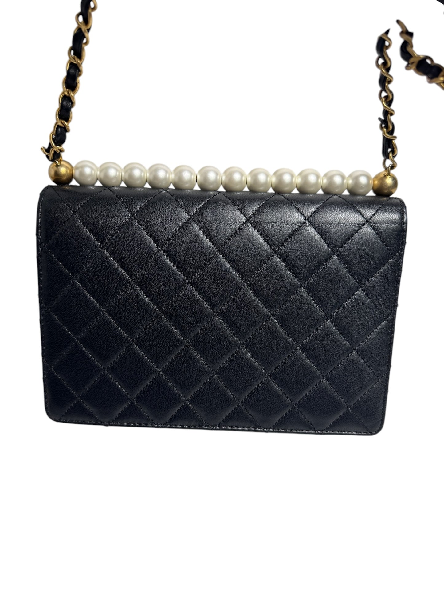 Chanel Quilted Pearl Top Flap