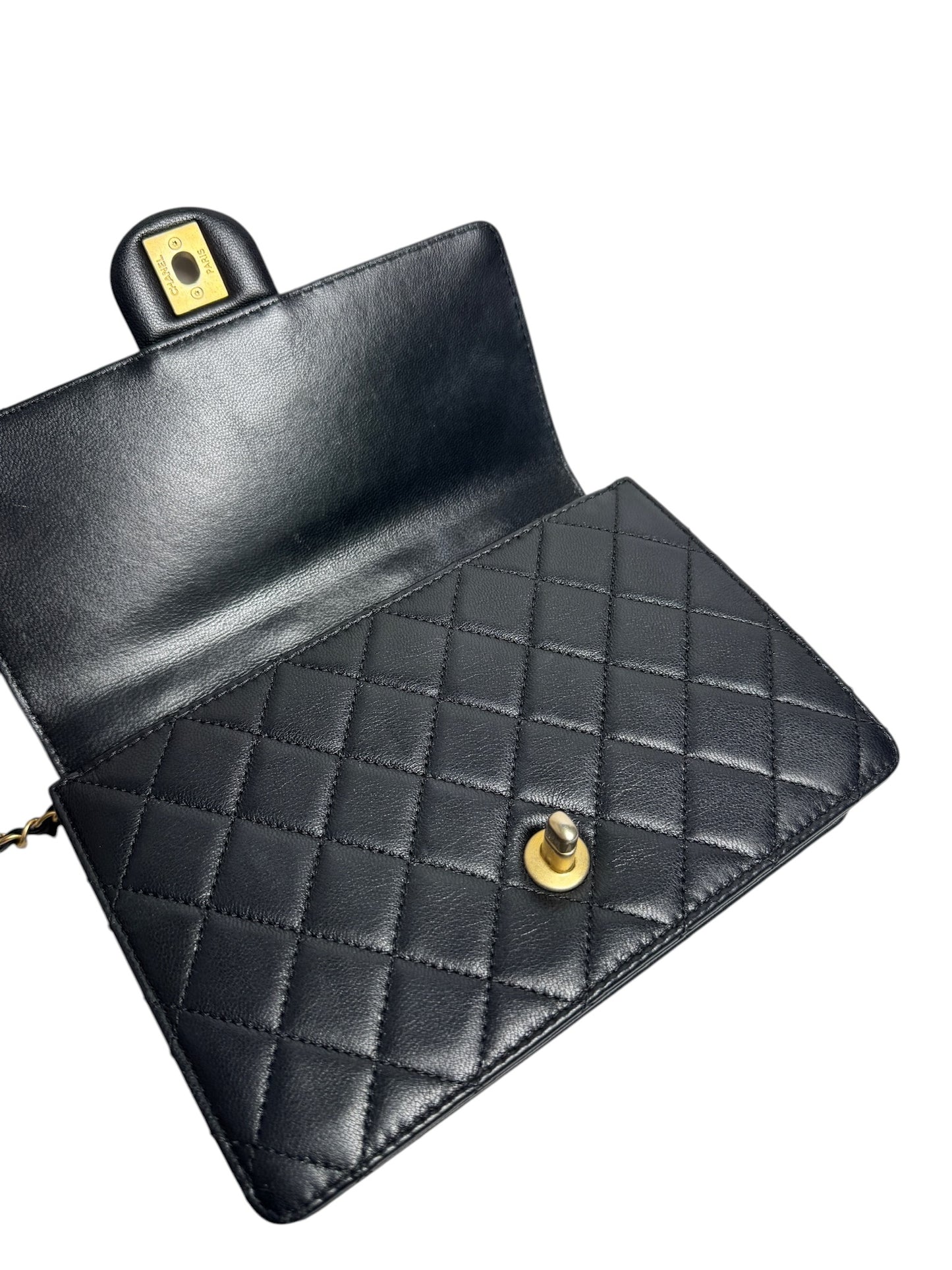 Chanel Quilted Pearl Top Flap