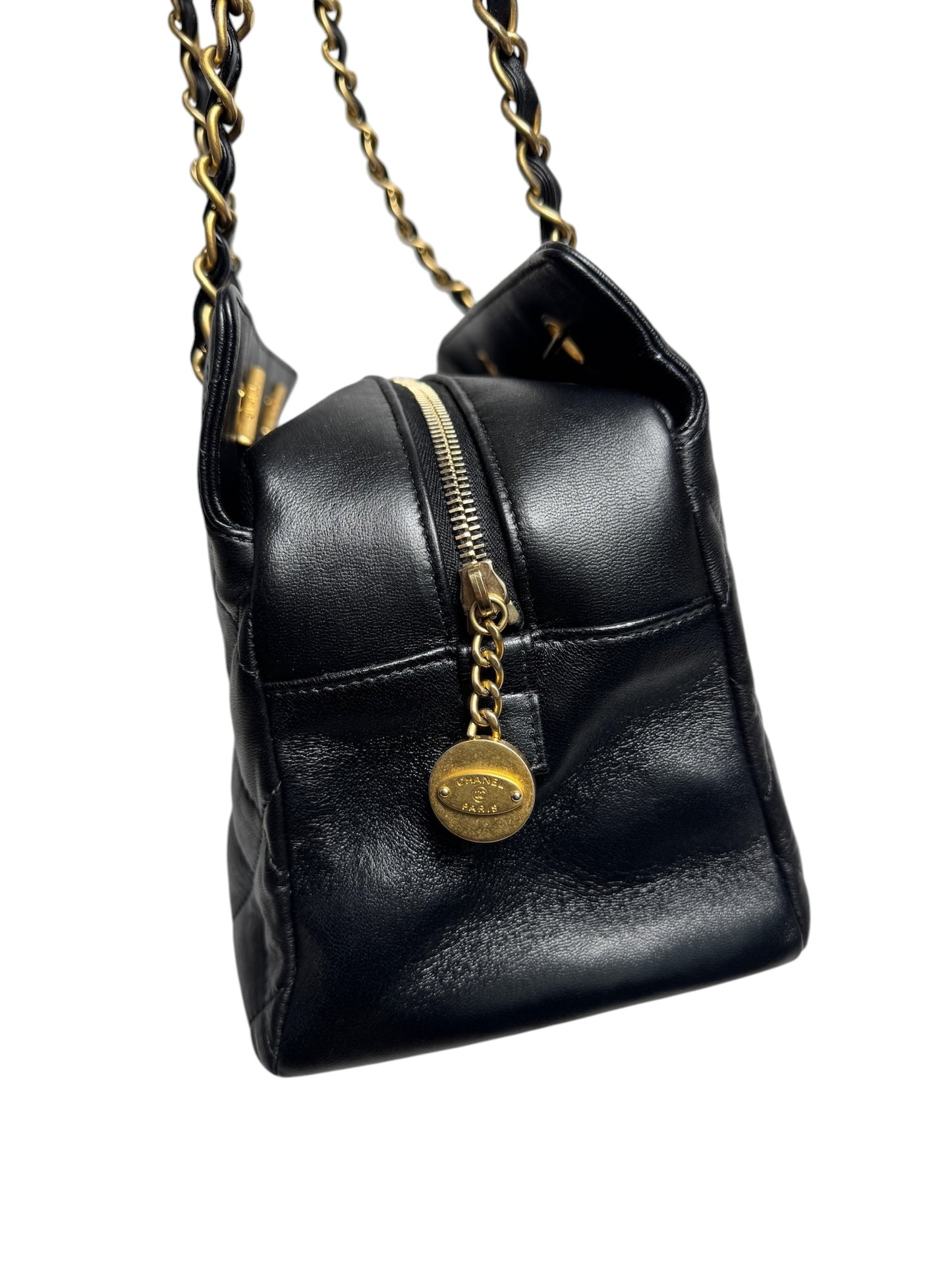 Chanel Black Diamond CC Quilted Tote