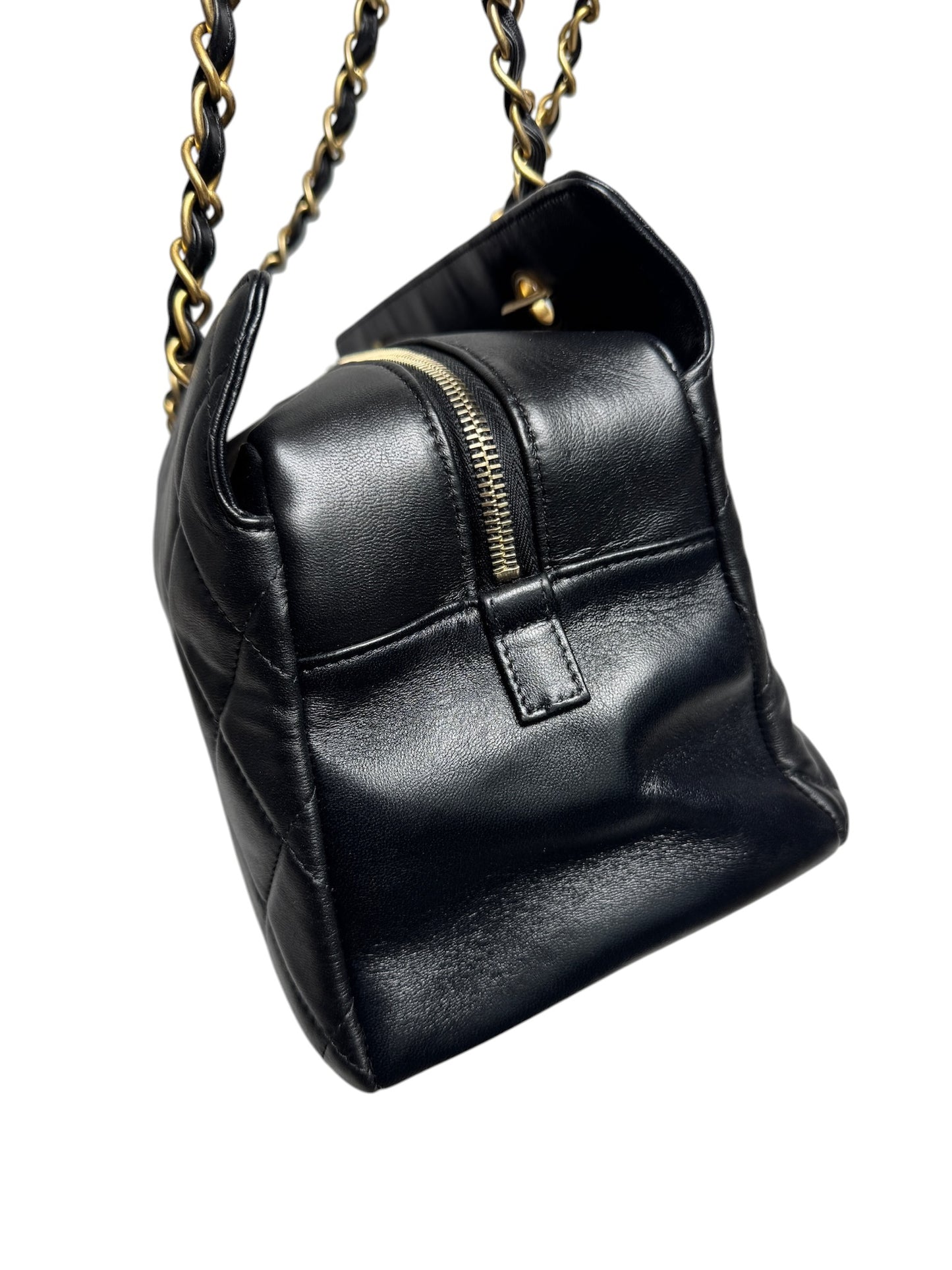 Chanel Black Diamond CC Quilted Tote