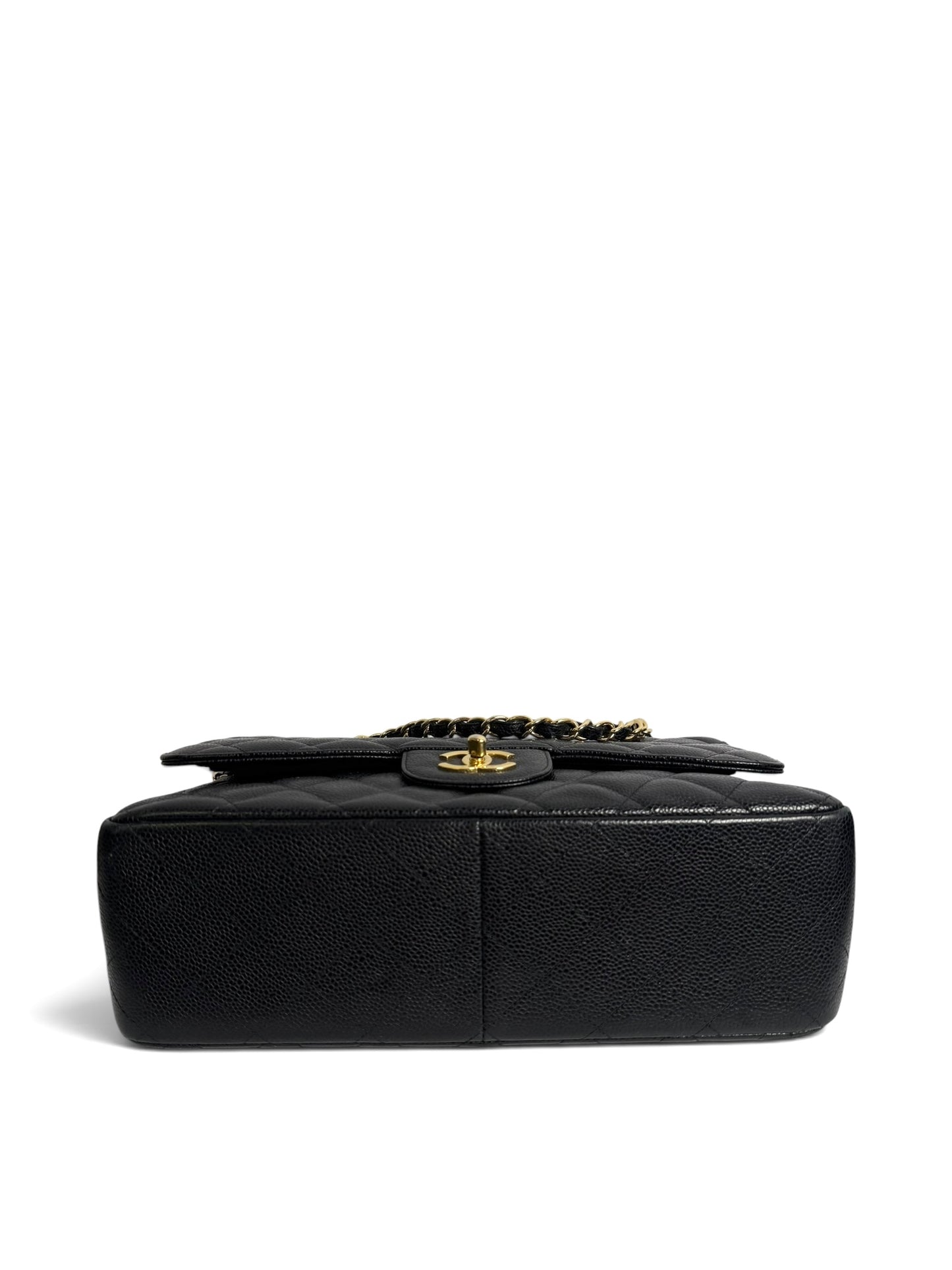 Chanel Black Caviar Jumbo Classic Double Flap GHW