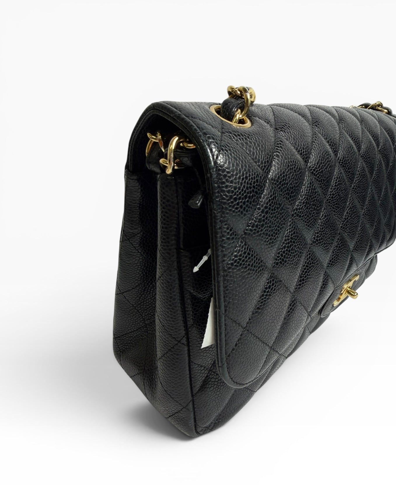 Chanel Black Caviar Jumbo Classic Double Flap GHW