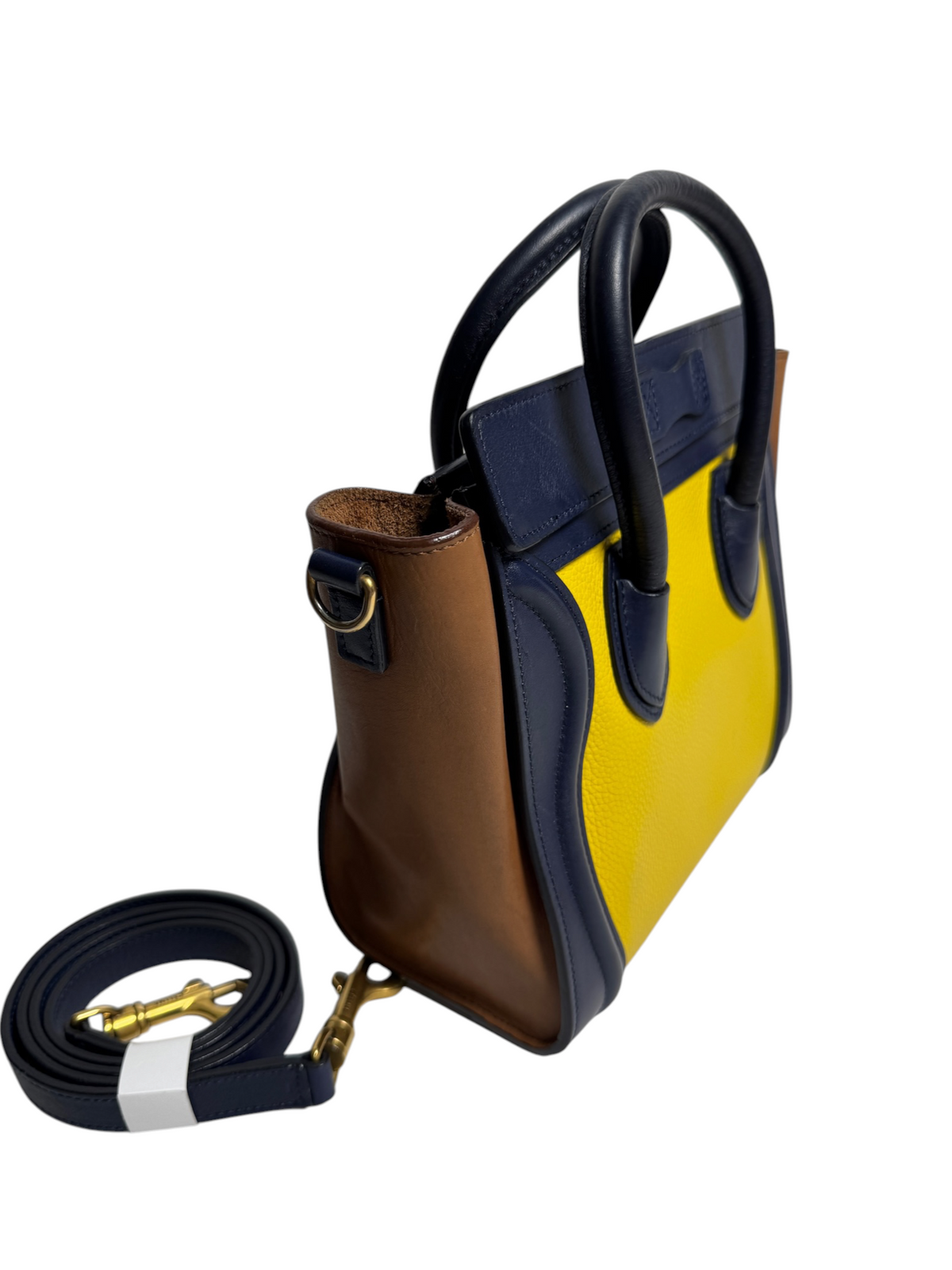 Celine Nano Luggage Tricolor Yellow T9242