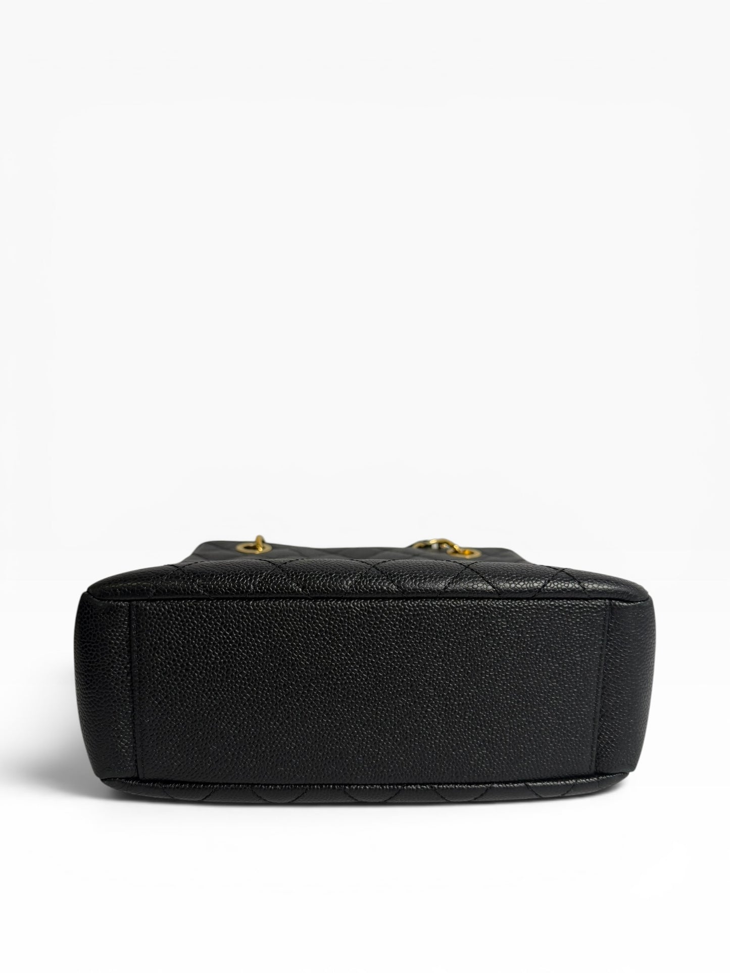 Chanel Black Caviar Petit Shopping Tote GHW