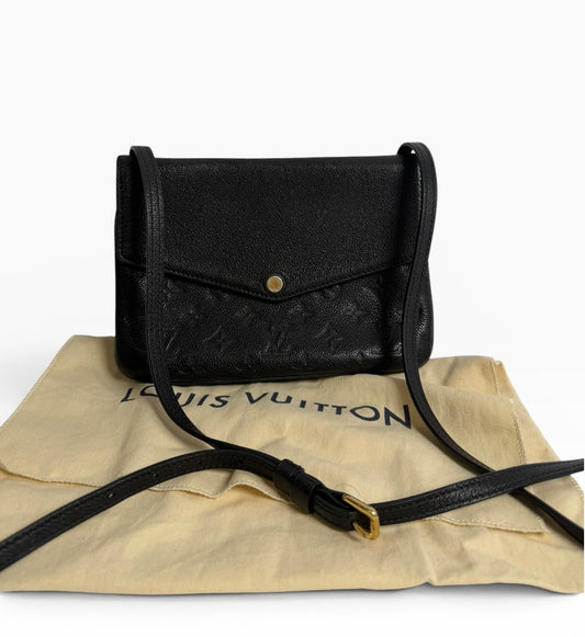 Louis Vuitton Black Empreinte Twice Crossbody