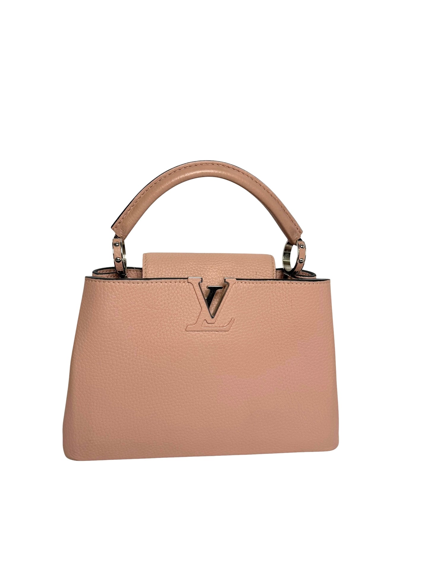 Louis Vuitton Pink Taurillon Capucines PM