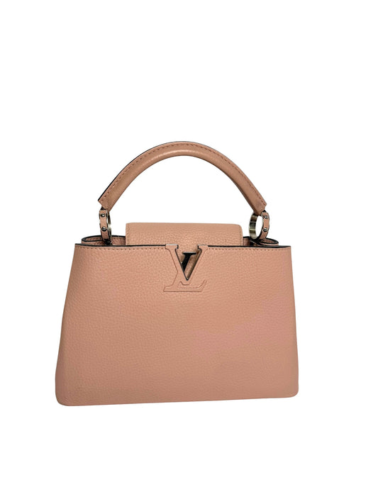 Louis Vuitton Pink Taurillon Capucines PM