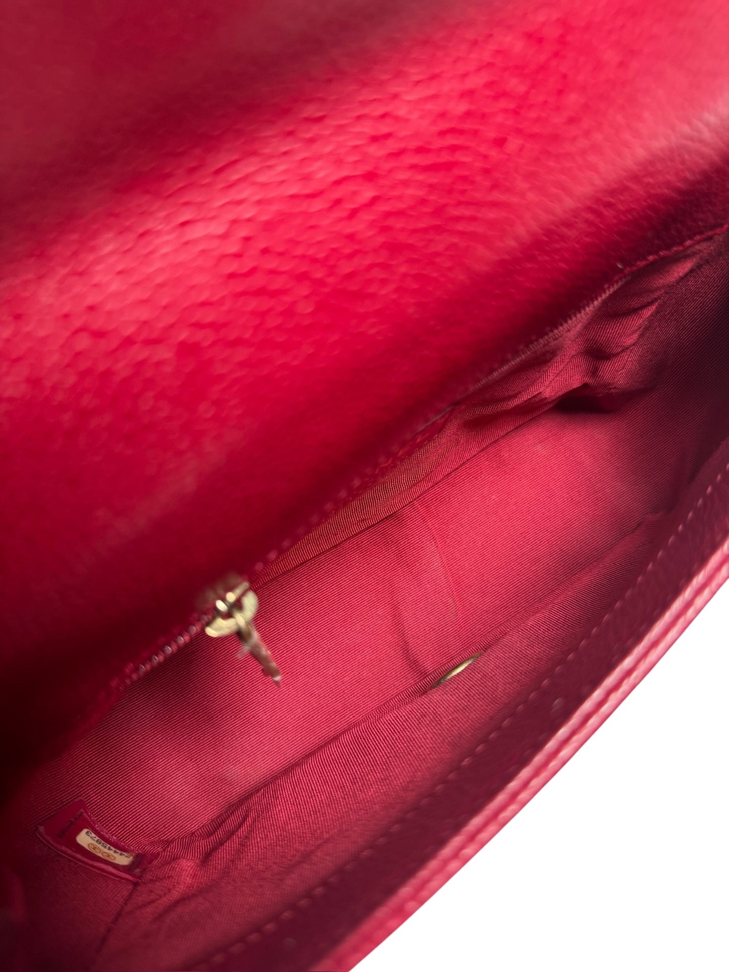 Chanel Mini Quilted Red Caviar Crossbody