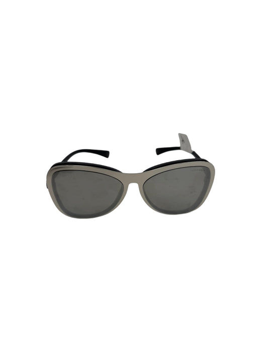 Chanel Silver Reflective Magnetic Sunglasses T1080