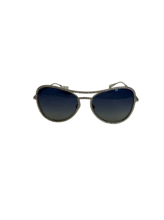 Chanel Crystal Aviator Sunglasses T1074